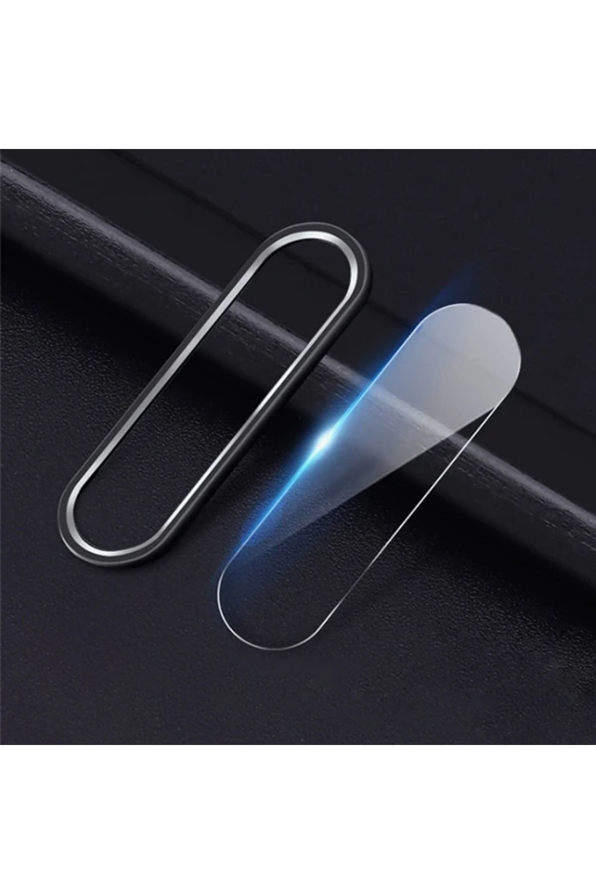LaCend Xiaomi Mi CC9/CC9E/ Mi A3 Kamera Koruma Metal Lens+ Kırılmaz Cam Set-(5775) - LC7002-5652