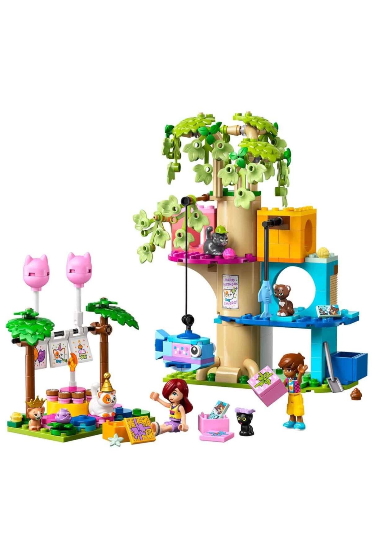 NW NessiWorld Nessiworld LEGO Friends Kedi Doğum Günü Partisi ve Ağaç Ev 42666