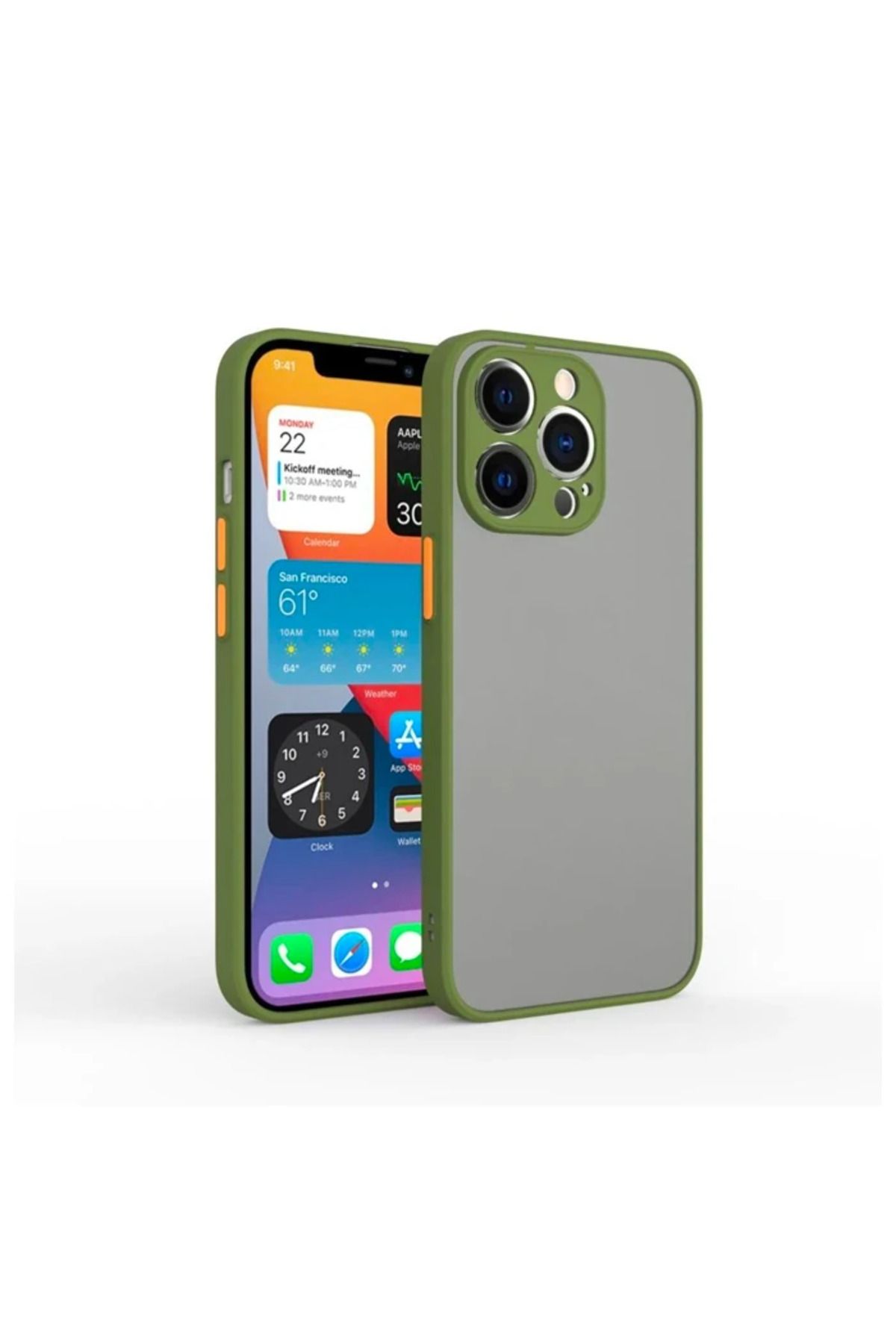 demila iPhone 13 Pro Max 6.7inç Kamera Korumalı Premium Silikon Kılıf-(5775) - MLA6541-4603