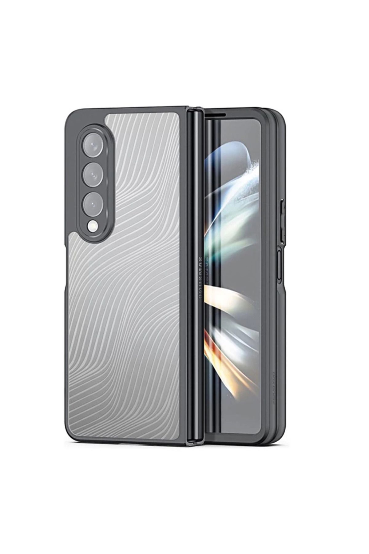 demila Dux Ducis Samsung Z Fold4 5G Aimo Series Premium Buzlu Sert PC-TPU Kılıf-(5775) - MLA7521-7095