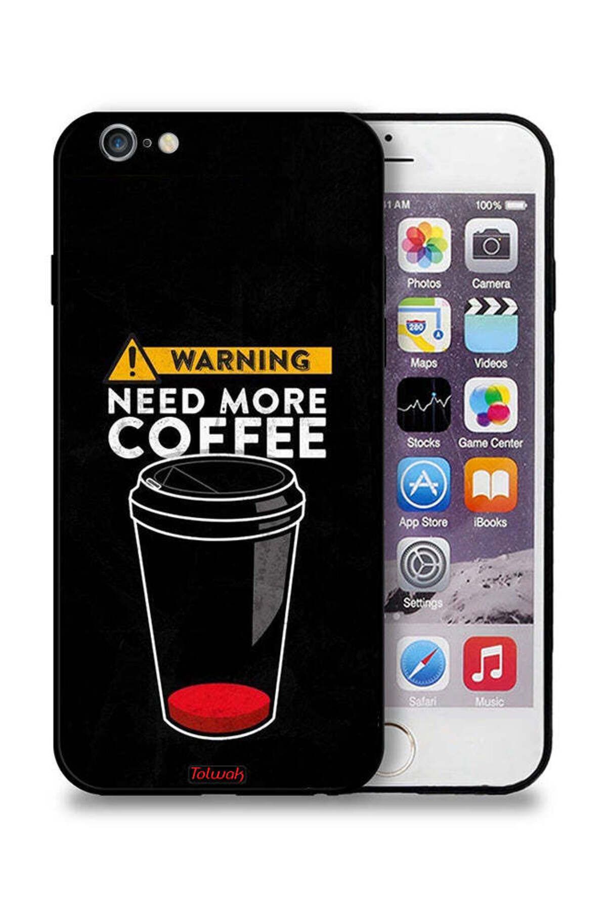 Tolwak-Apple iPhone 6 Plus/6s Plus Protective Case Need More Coffee 1