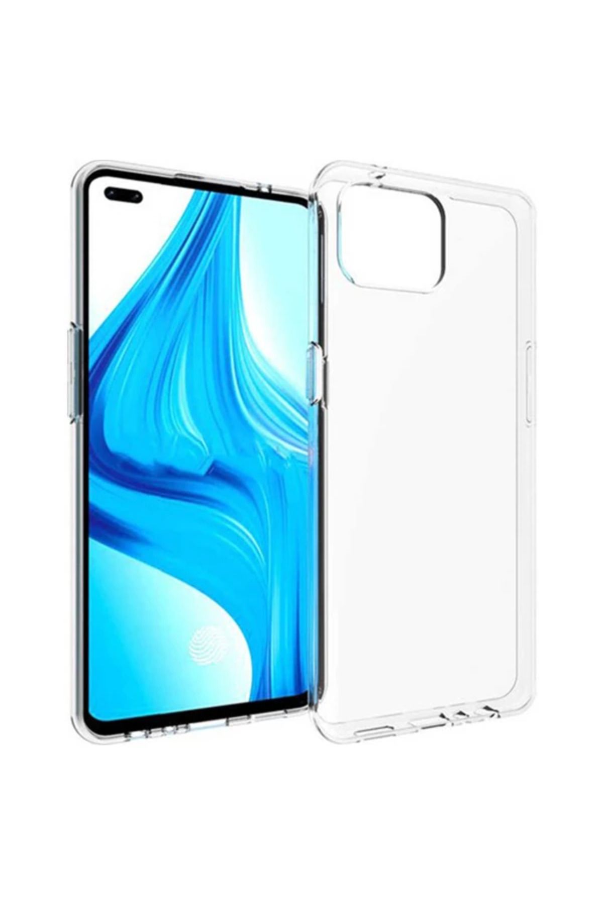 Marsilyan OPPO Reno F17-A73 2020 Anti-Drop Shockproof Darbe Emici Silikon Kılıf-(5775) - MCT5548-9031