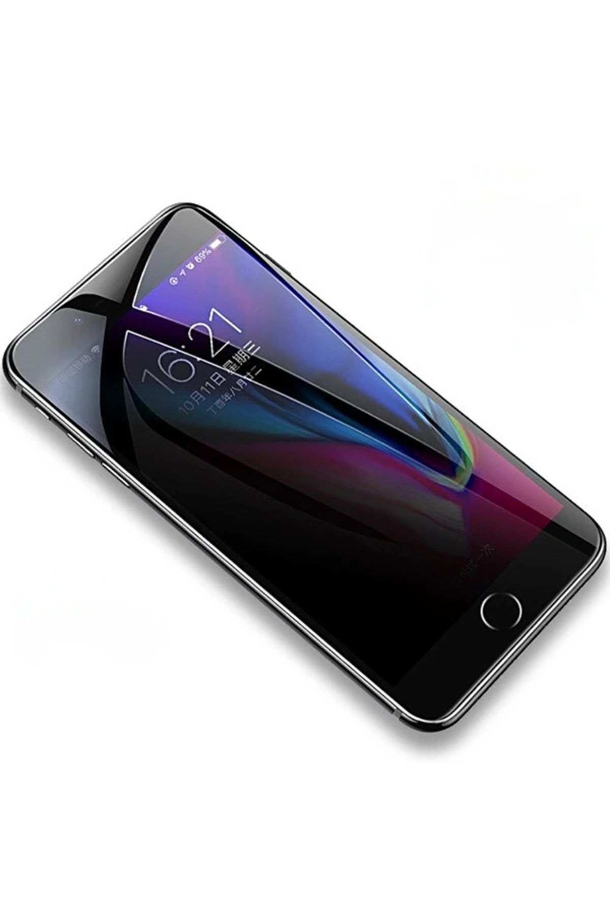 mudikonsept KUULAA İPhone 6S-6 Plus 3d Full Privacy Gizlilik Kırılmaz Cam Ekran Koruyucu-(577 - MDE8105-7172