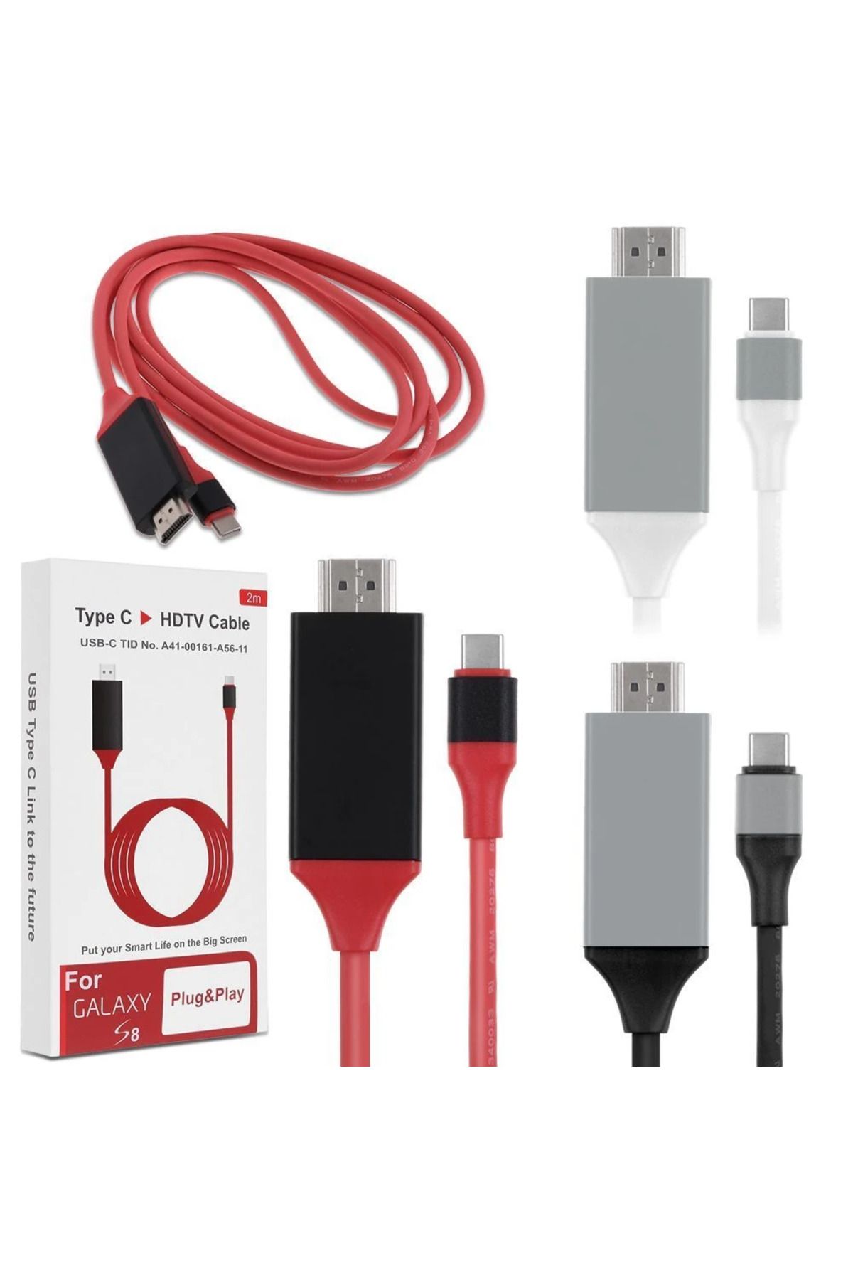 Marsilyan Usb 3.1 Type-C Hdtv Hdmı 4k 30hz Uhd Kablo 2m-(5775) - MCT2076-3109