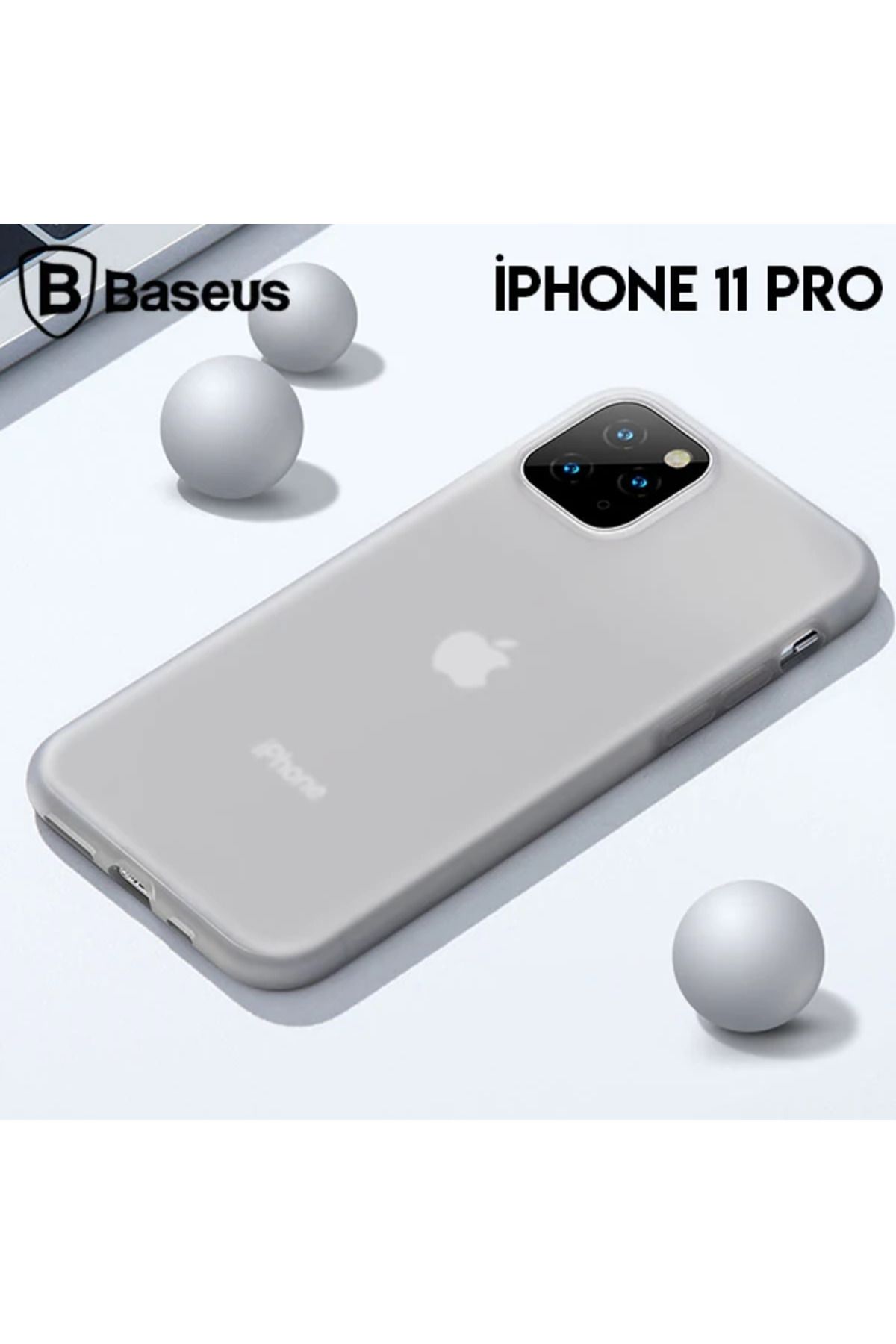 Marsilyan Jelly Liquid Silica Gel iPhone 11 Pro 5.8inch Şeffaf Sıvı Silikon Kılıf- - MCT7109-5137
