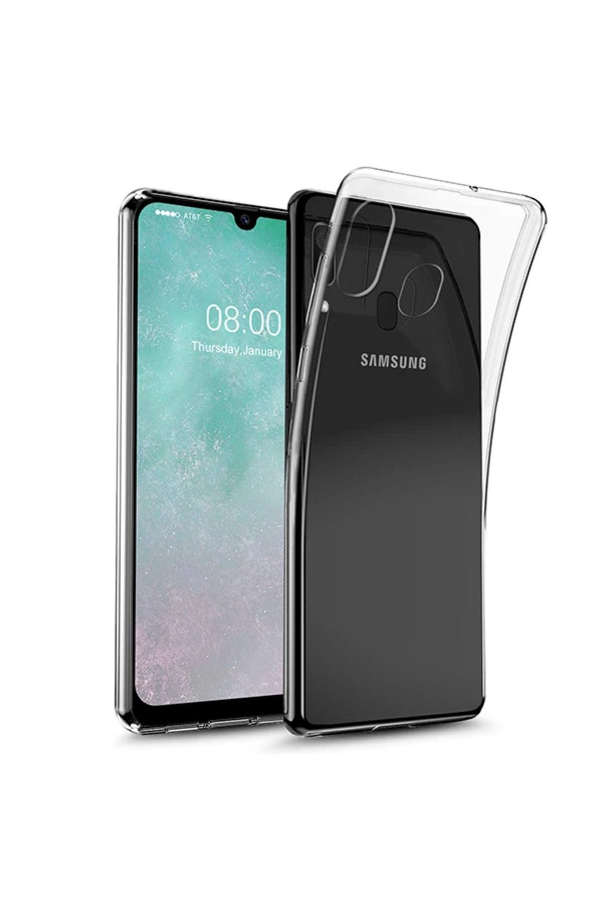 Marsilyan Ally Sm Galaxy A20/A30 Ultra Koruma Soft Şeffaf Silikon Kılıf-(5775) - MCT2239-1575
