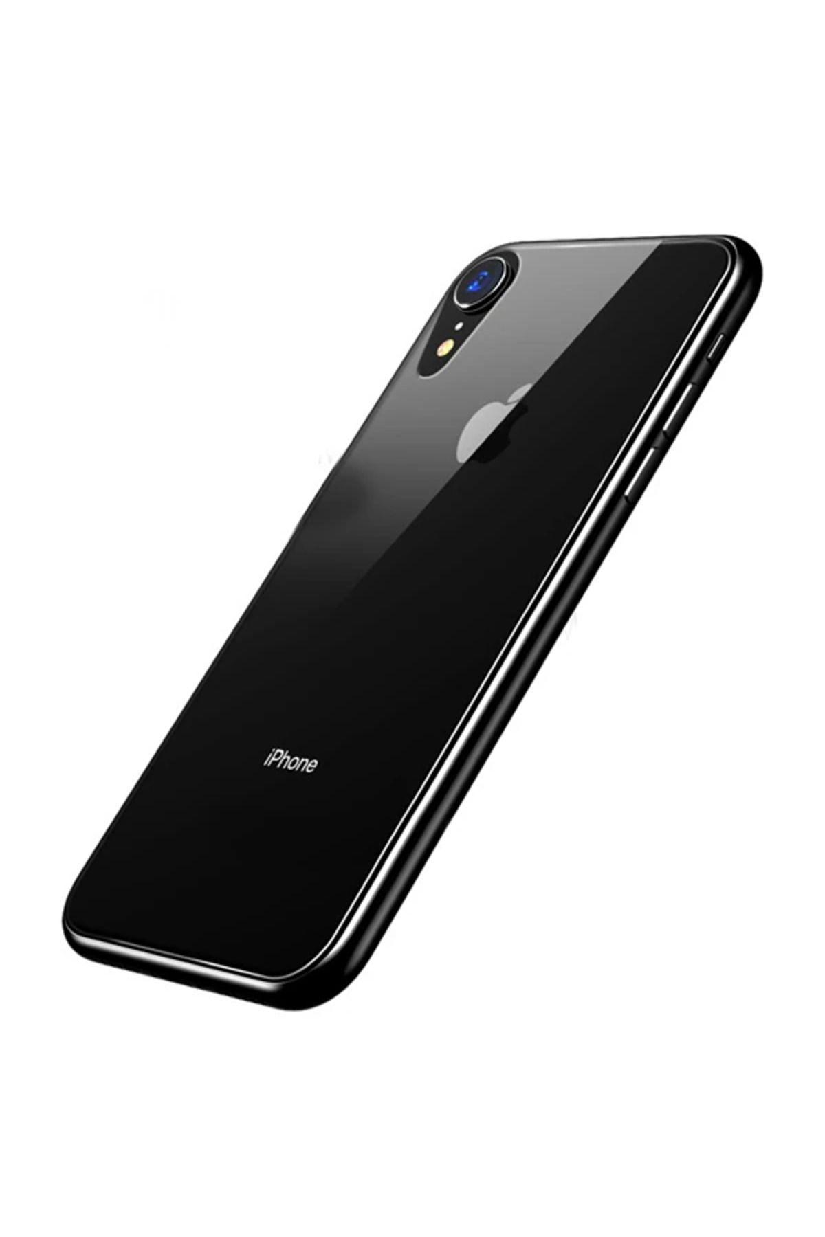 mudikonsept İPhone XR 6.1 0.3mm Arka Full Kırılmaz Cam Ekran Koruyucu-(5775) - MDE7397-4220