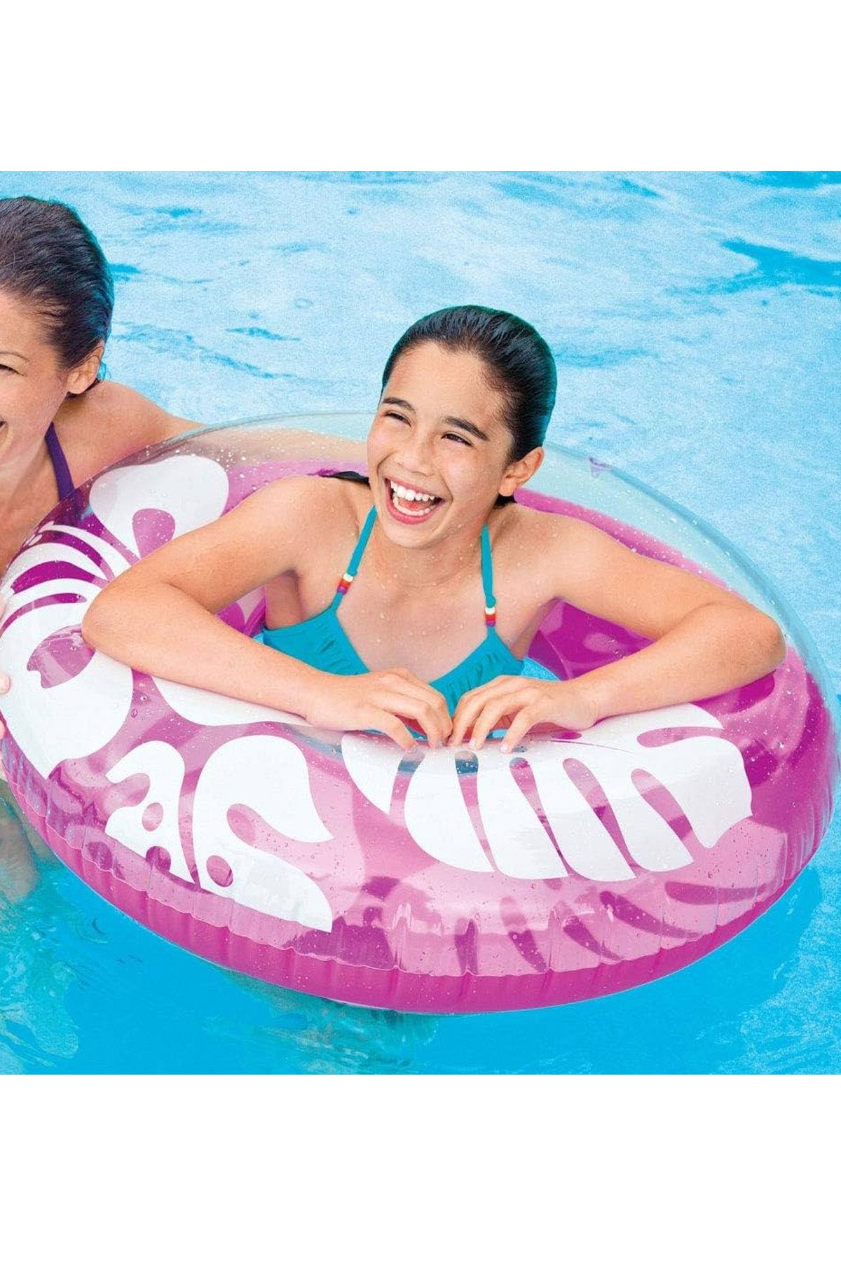 Bestway&Intex Büyük Boy 91 cm Yetişkin Şişme Simit - Şişme Havuz ve Deniz Simidi - Intex Tube Blue 59251