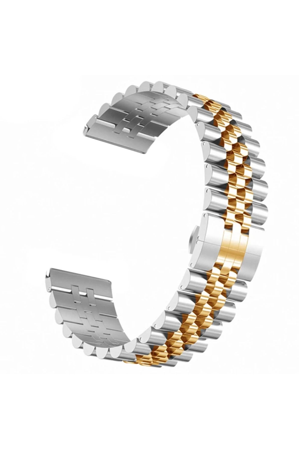 Marsilyan 22MM Gear S3 Watch 4 -GT2 GT2E 46MM KayışKordon Seramik Paslanmaz Çelik-(5775) - MCT8026-8550