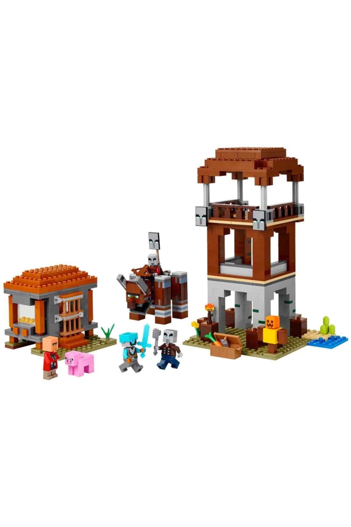 NW NessiWorld Nessiworld LEGO Minecraft Yağmacı Karakolu ve Çapulcu 21278