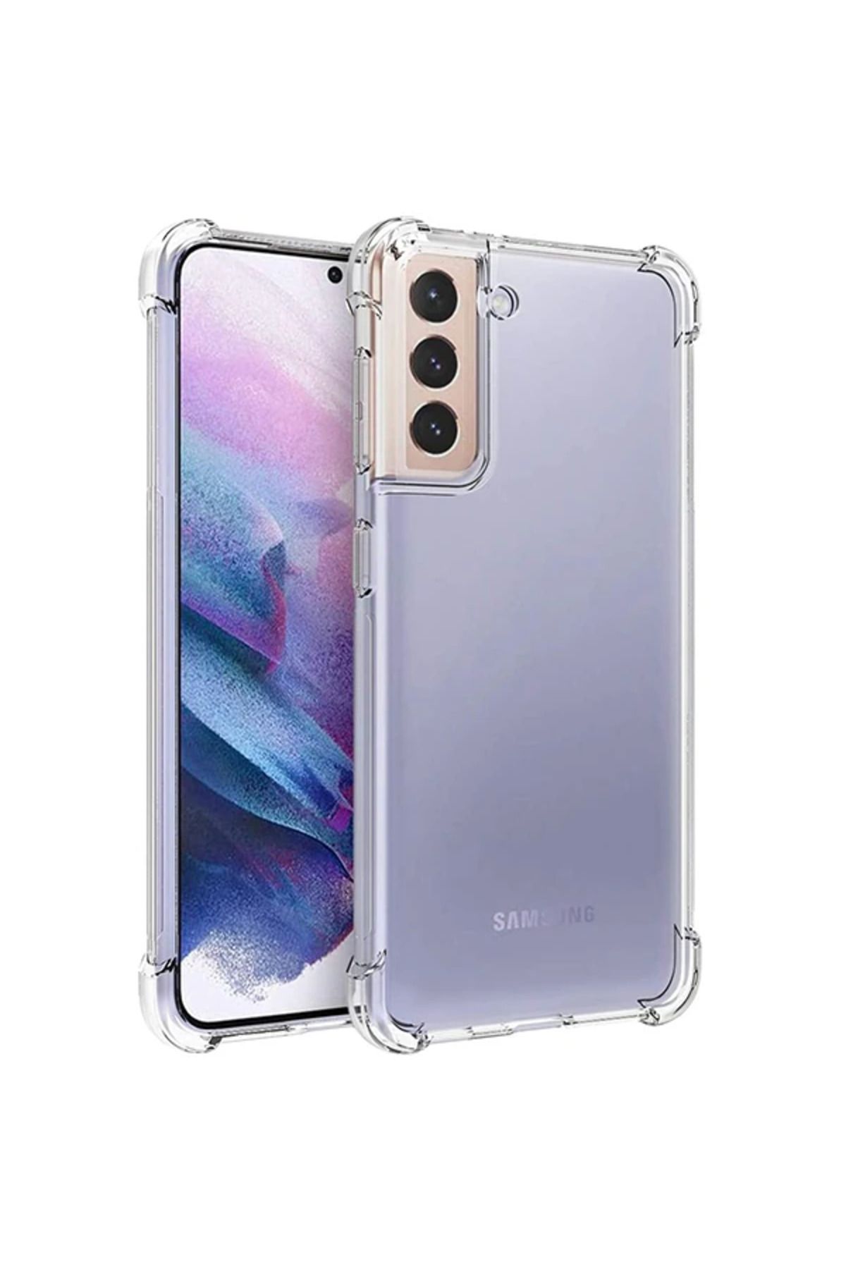 Marsilyan SM Galaxy S21 Plus S30 Plus Shockproof Darbe Emici Silikon Kılıf-(5775) - MCT5343-2987