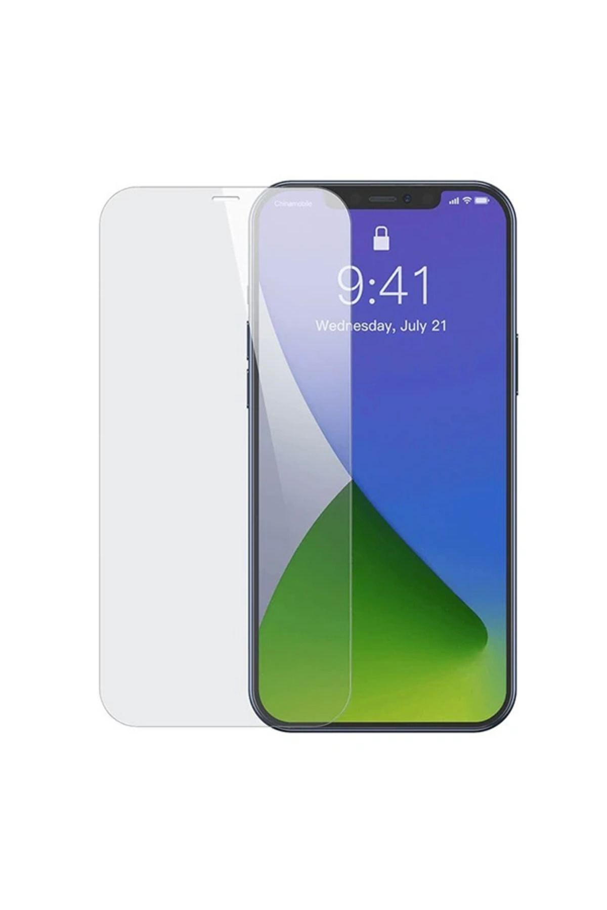 mudikonsept İPhone 12 Mini 5.4 0.3mm Ful Tempered Cam Ekran Koruyucu 2 Adet Set-(5775) - MDE2398-2563