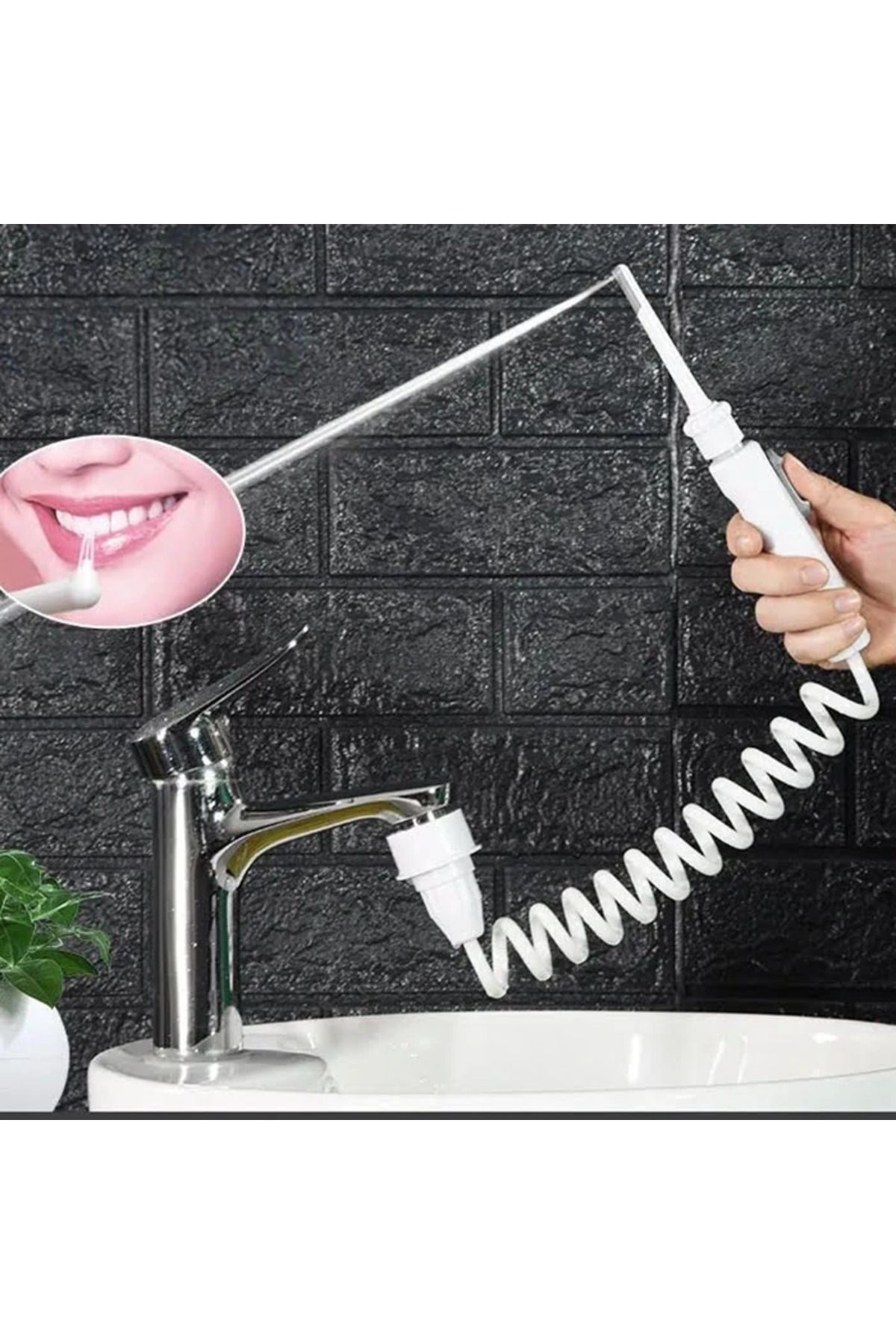 Uyguna Kapında Ally Taşınılabilir Oral Irrigator Ağız Duşu Sulu Diş Temizleme Aleti-(5775) - SVU7089-4242