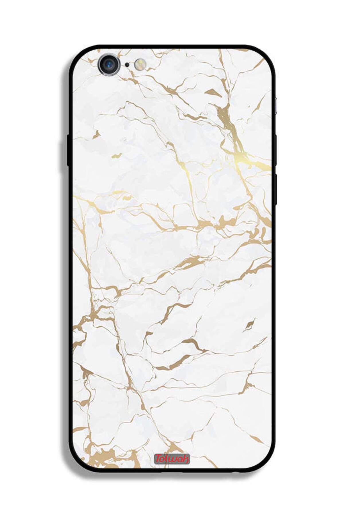 Tolwak-غطاء حماية لجهاز Apple iPhone 6/6s بنقشة رخامية 2