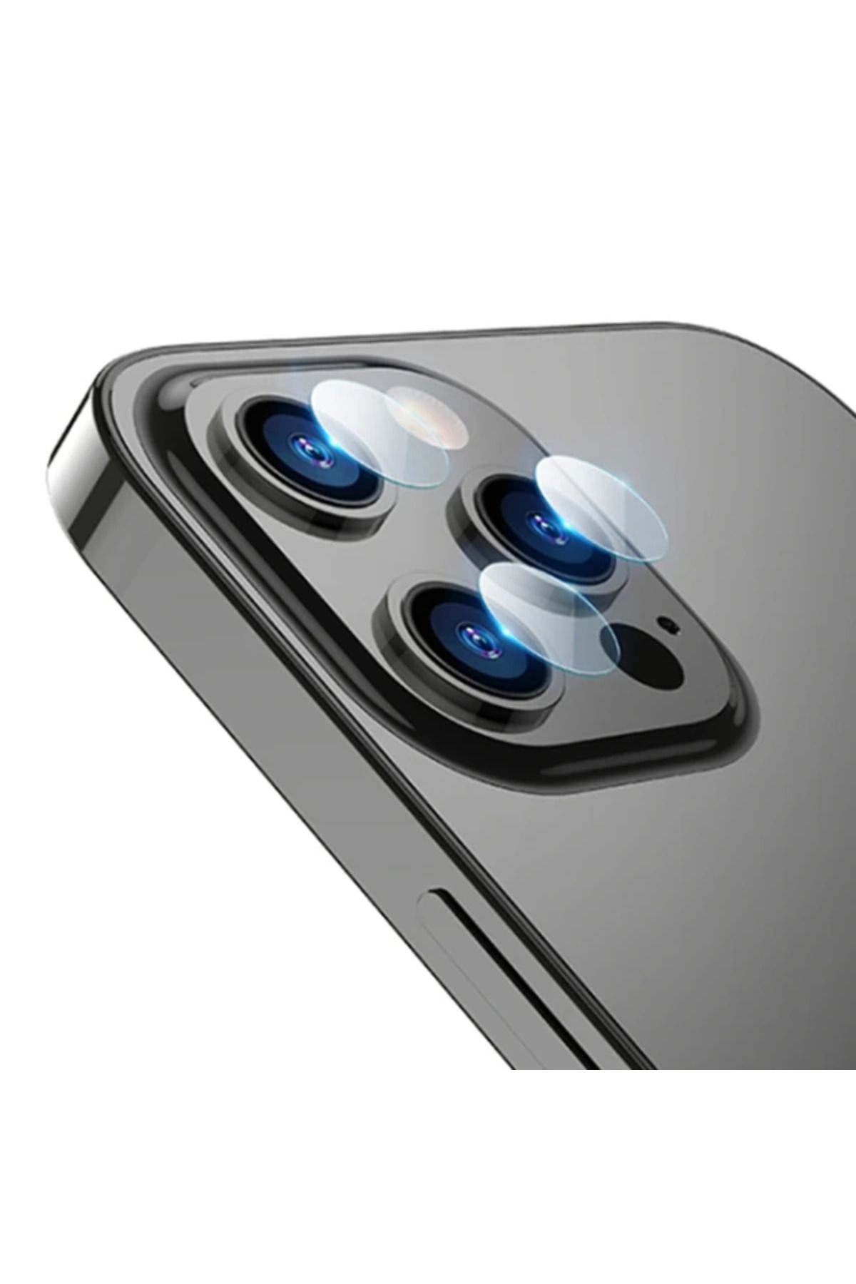 LaCend ALLY İPhone 13 Pro-13 Pro Max Tempered Glass Cam Kamera Koruyucu-(5775) - LC5186-9239