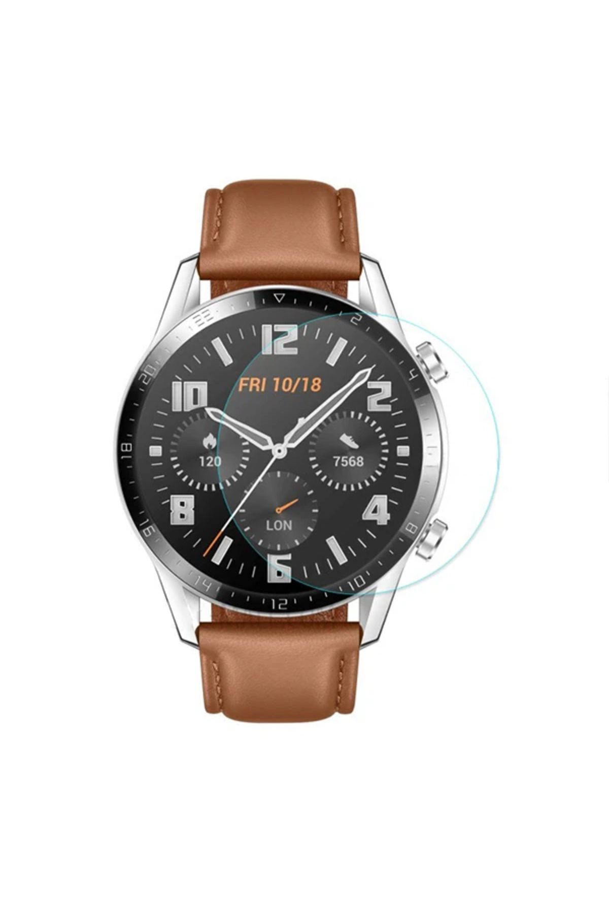 ONE Huawei Watch GT 2 46mm (2019) Tempered Kırılmaz Cam Koruyucu-(5775) - CDY7399-1998