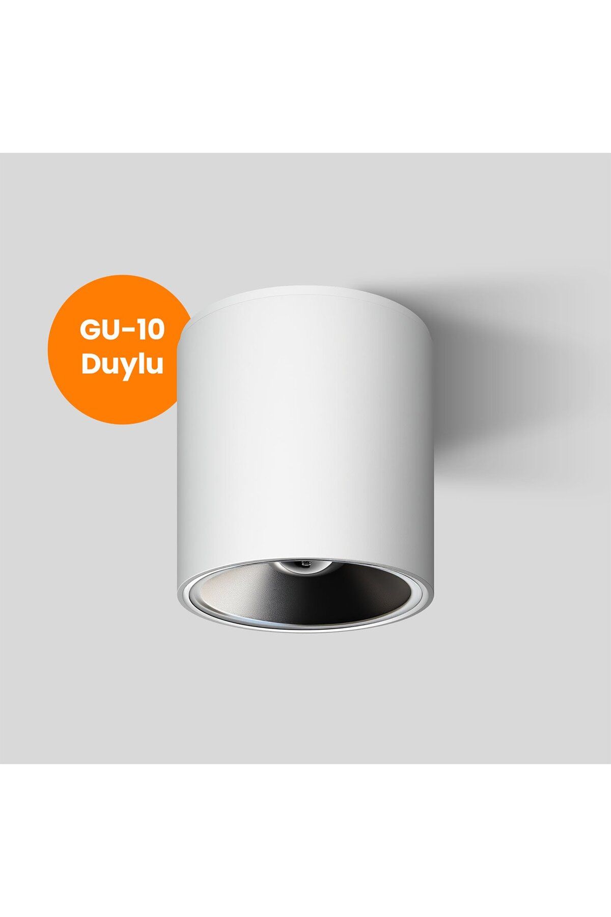 MAXLED Silindir Dekoratif Armatür (Beyaz-Platin) Maxled MX-3508