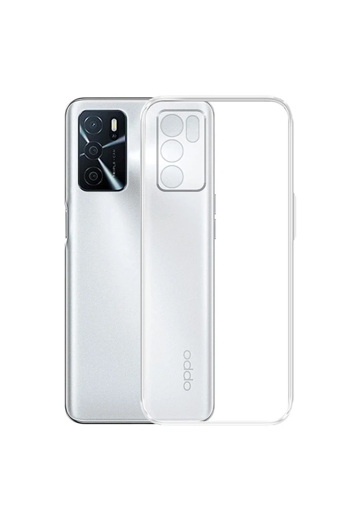 demila Ally OPPO A16 Kılıf Kamera Korumalı Ultra İnce Şeffaf Silikon Kılıf-(5775) - MLA7642-6793