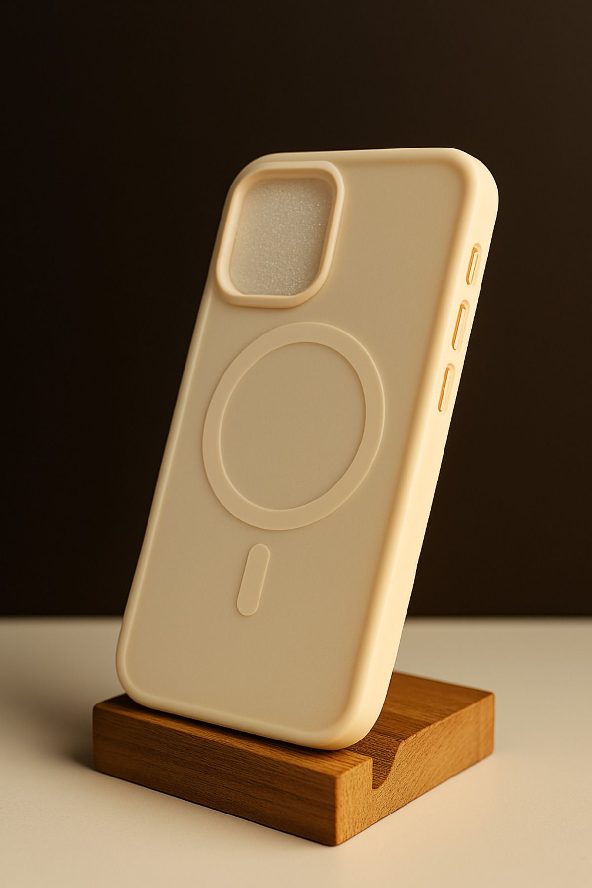 shop iPhone 14 Promax Krem Kenarlı Mat Şeffaf Kılıf – Sade Zarafetin Gücü!