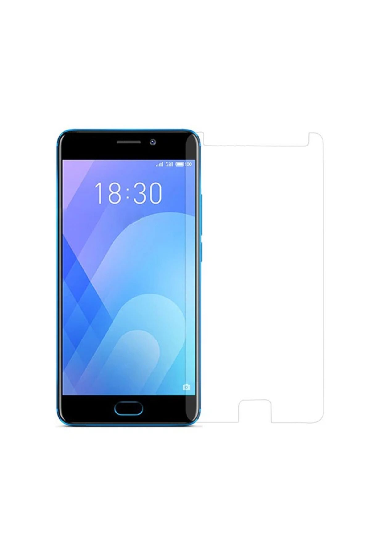 ChenSea Meizu M6 Kırılmaz Cam Ekran Koruyucu-(5775) - AGT9598-1594 Uyumlu