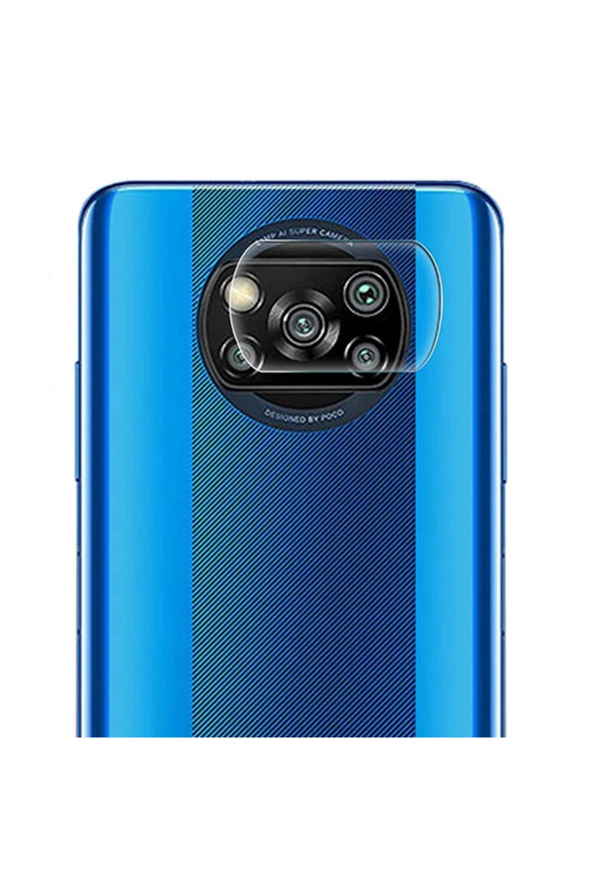 demila Xiaomi POCO X3 Tempered Cam Kamera Koruyucu-(5775) - MLA8618-7284