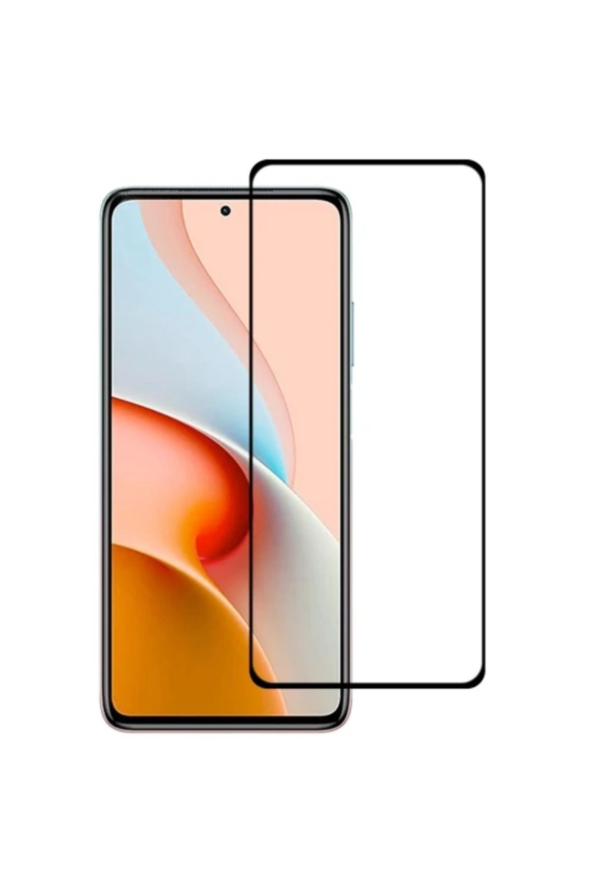Marsilyan Xiaomi Redmi Note 9 Pro Full Glue Tempered Cam Ekran Koruyucu-(5775) - MCT9931-4319