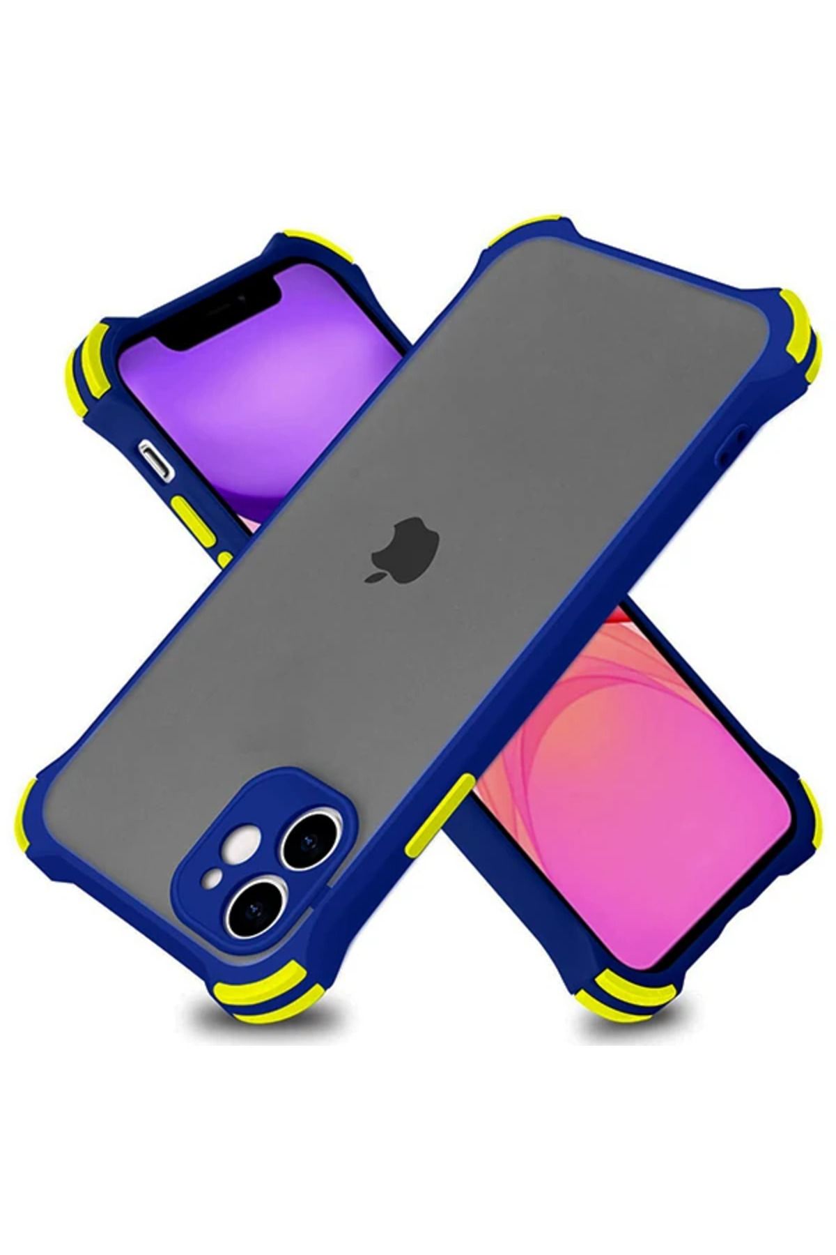 demila Ally İPhone 11 6.1 İnch Shockproof Kamera Koruma Darbe Emici Kılıf-(5775) - MLA8488-2039