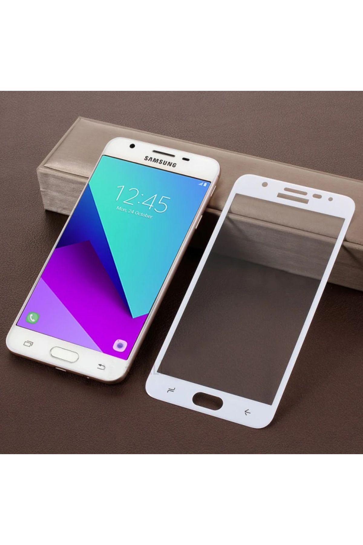 Lokal Marketing Ally Samsung Galaxy J7 Prime2 2018 İçin Full Kaplama Kırılmaz Cam Ekran Koruyucu - LKM5873-9795