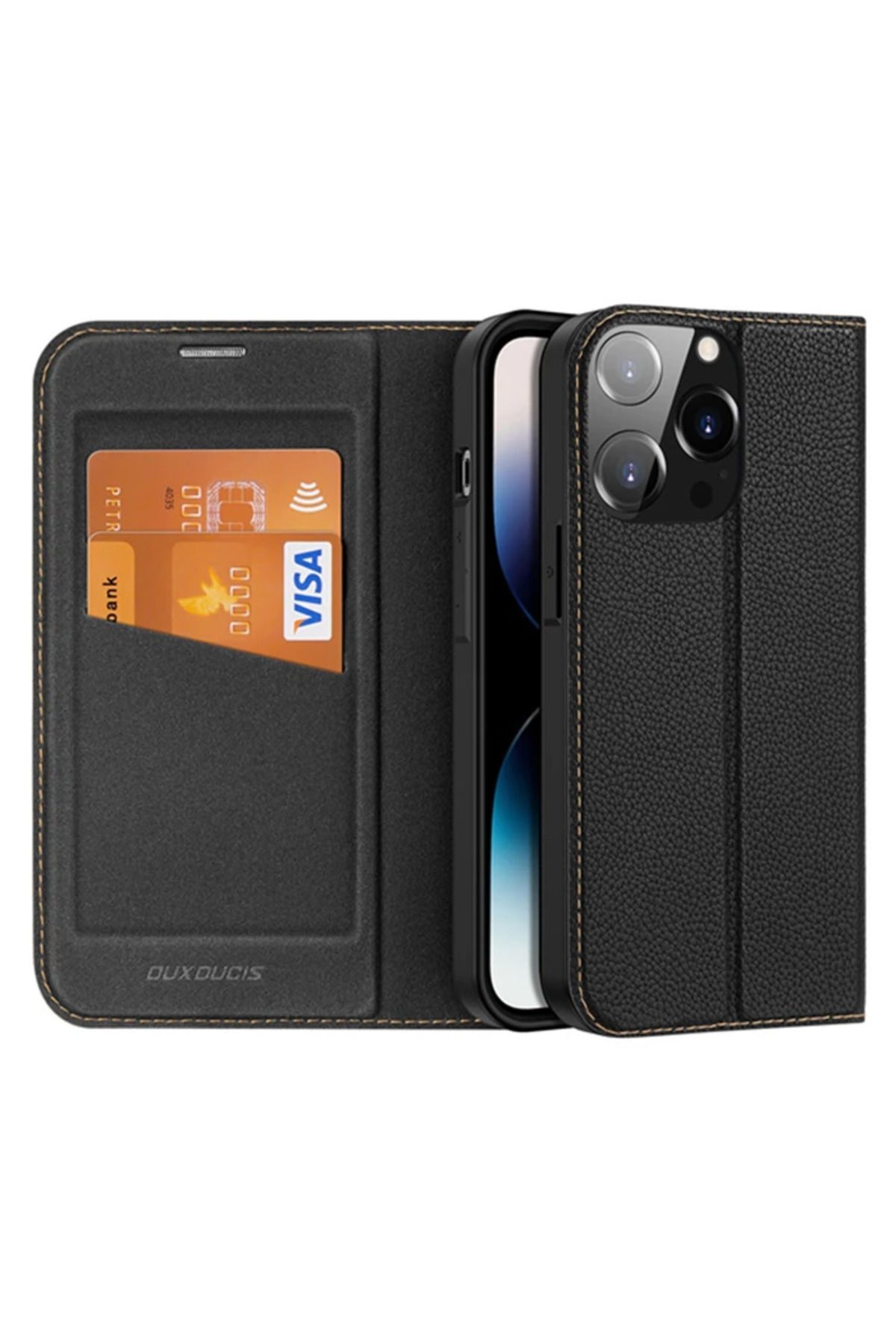 demila Dux Ducis iPhone 14 Pro 6.1 Kılıf Skin X2 Series PU Deri Manyetik Kapaklı Kılıf - MLA3848-7841