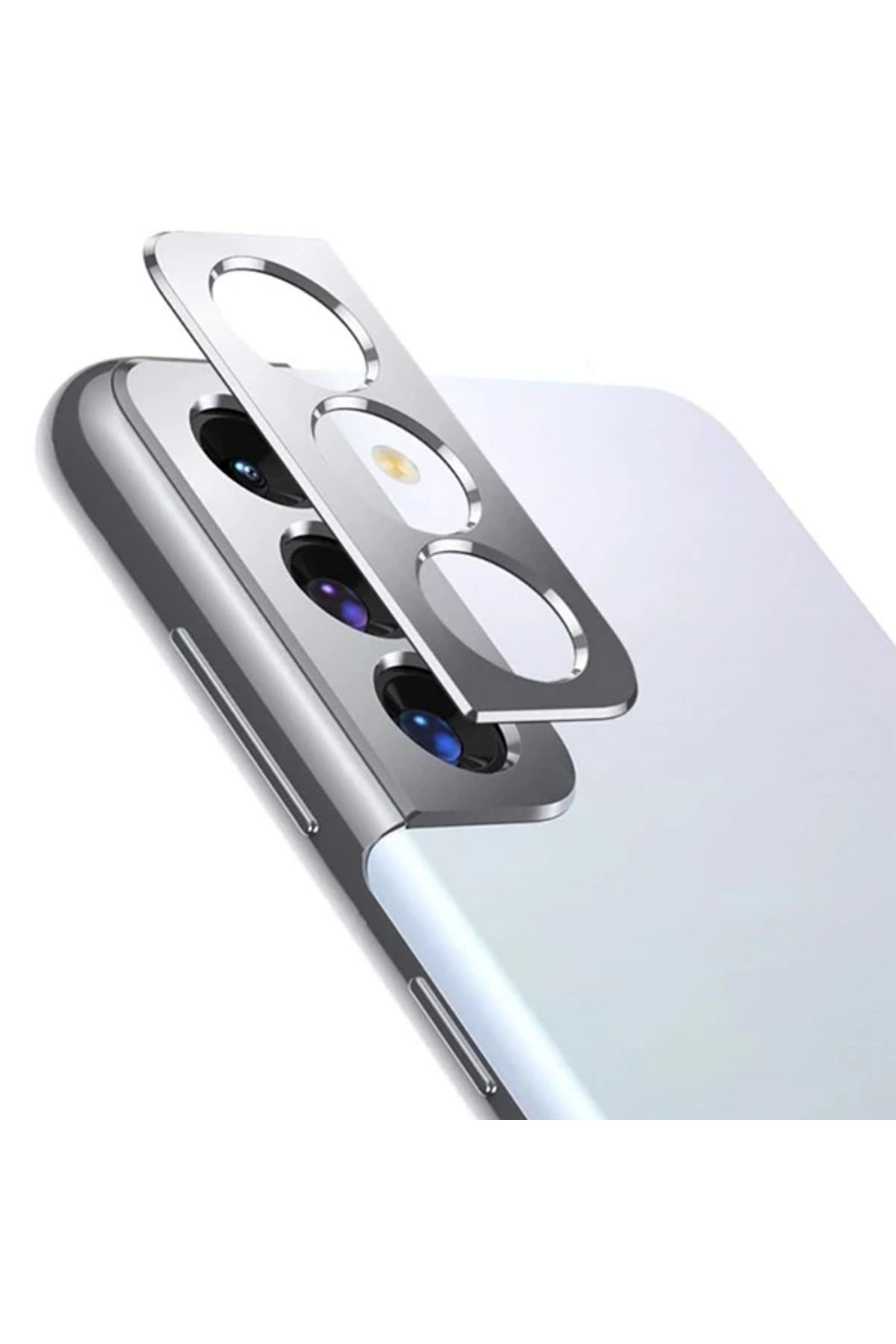 demila SM Galaxy S21 / S21+ 3D Metal Kamera Koruyucu Metal Lens-(5775) - MLA9304-4740