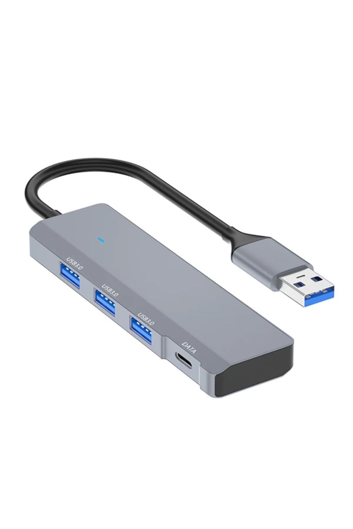 Marsilyan Ally ADS-309A 4in1 USB to USB + Type-C Hub Adaptör Çevirici Dönüştürücü Ço? - MCT5770-8957
