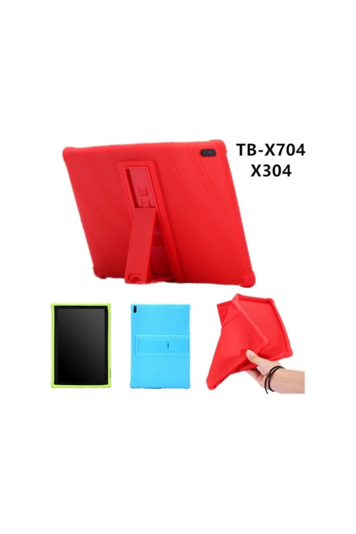 ChenSea Tab 4 10 (tb-X304X704 Uyumlu Standlı Silikon Kılıf-(5775) - AGT1090-2256