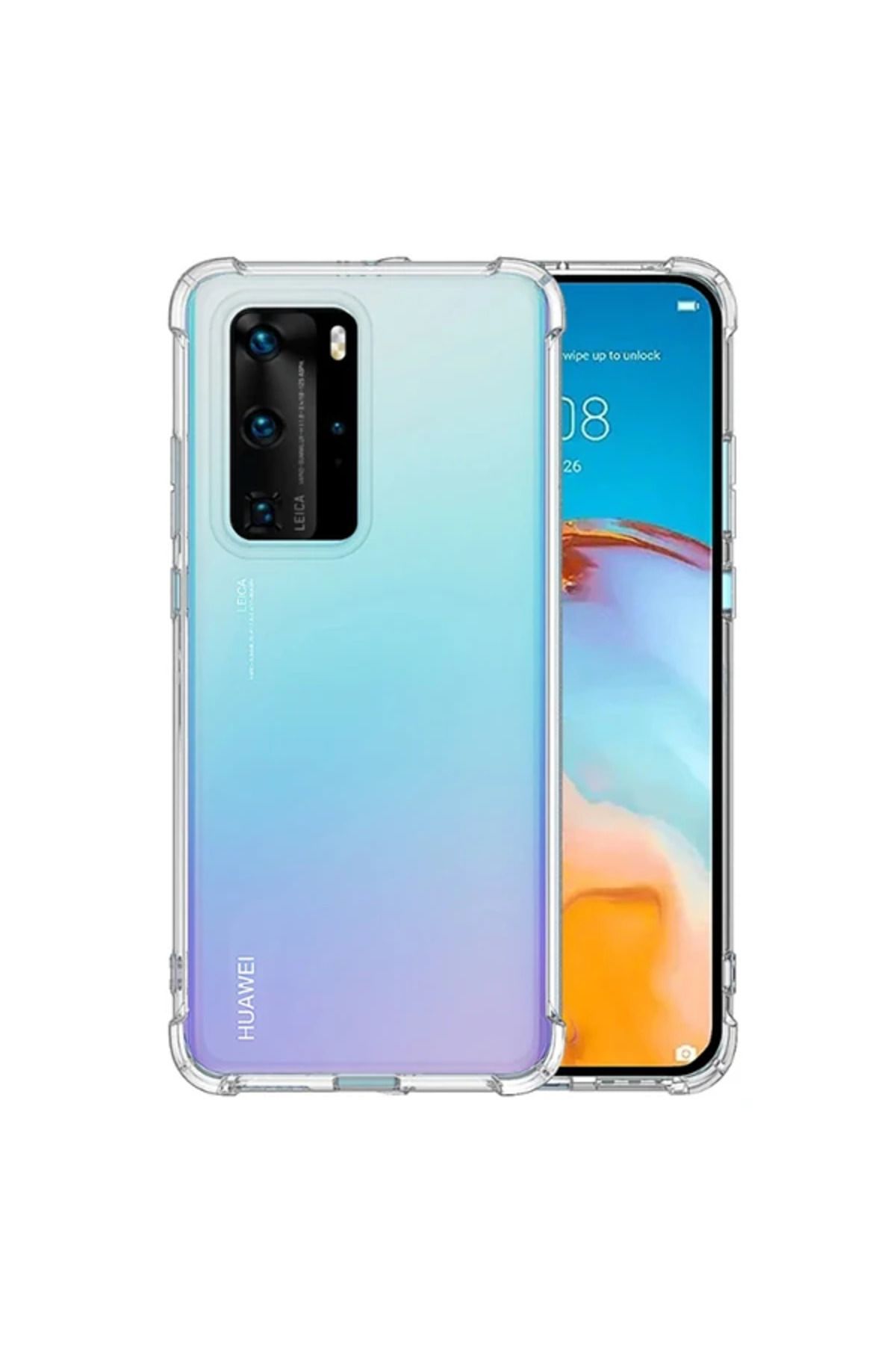 Marsilyan Huawei P40 Anti-Drop Darbe Emici Silikon Kılıf-(5775) - MCT8493-5323