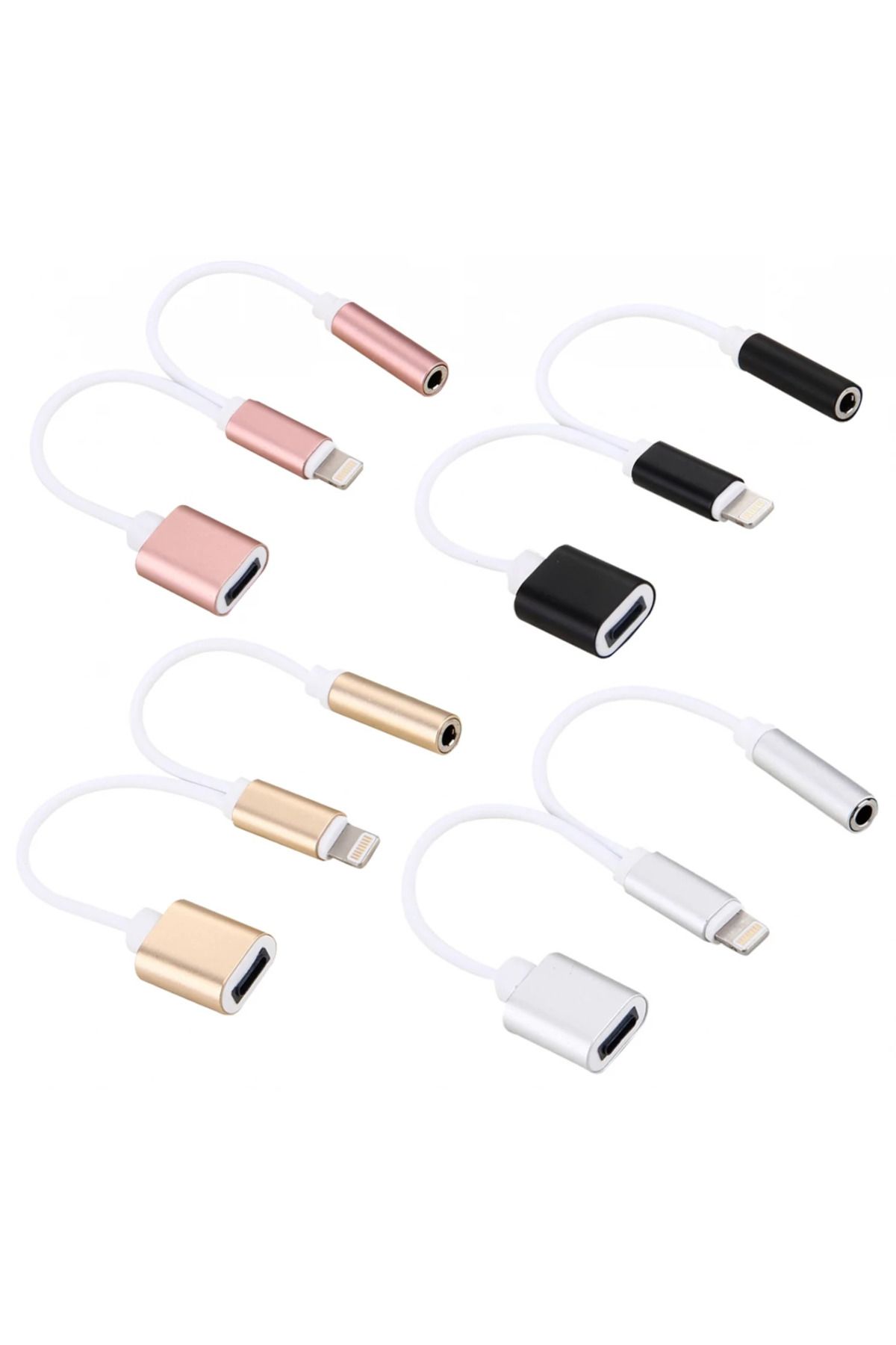 Marsilyan iPhone 14-13-12-11 3.5mm Kulaklık ve Şarj Dönüştürücü-(5775) - MCT2347-2578