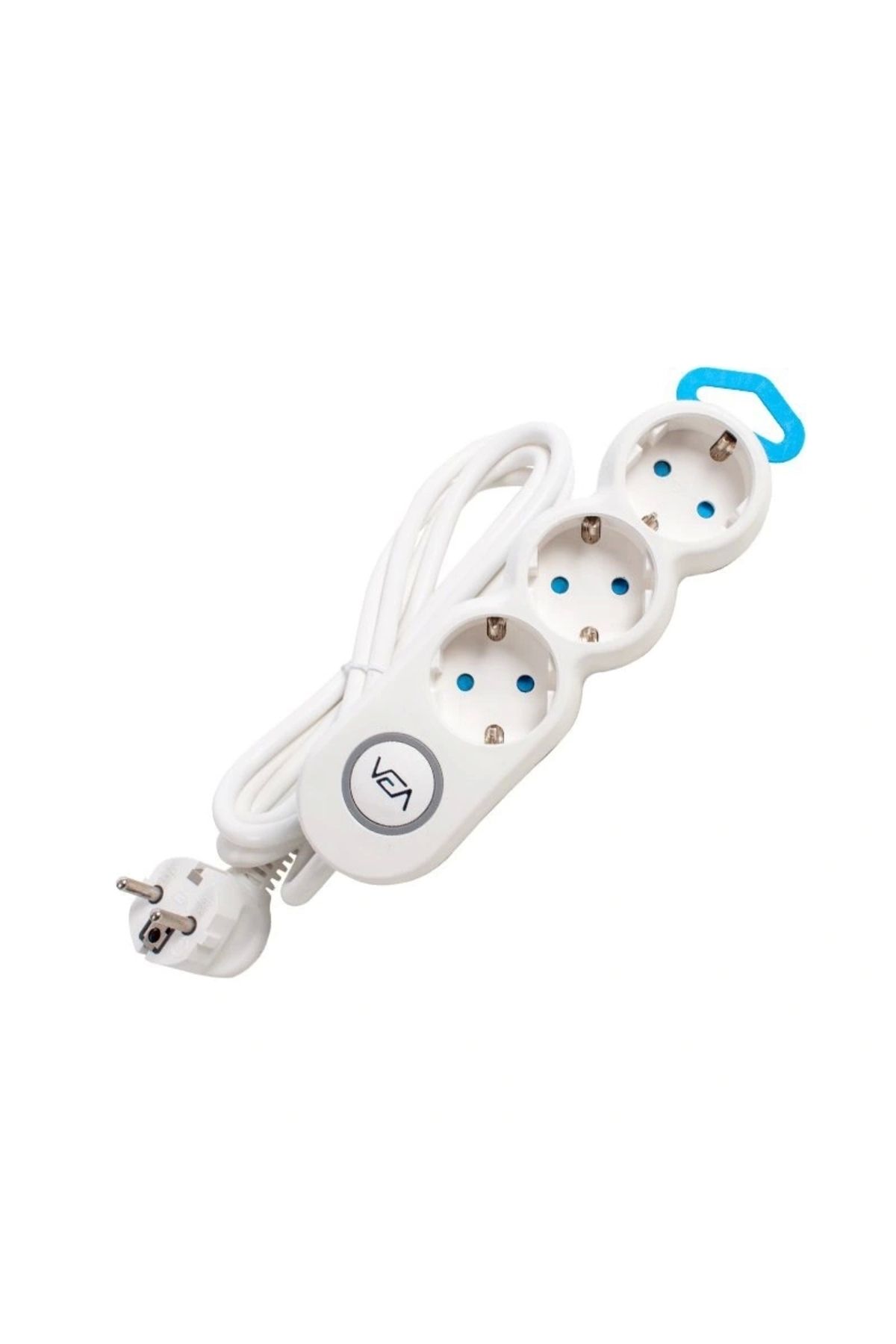 shopwave 3LÜ 2 METRE KABLOLU ANAHTARLI GRUP PRİZ (5047)