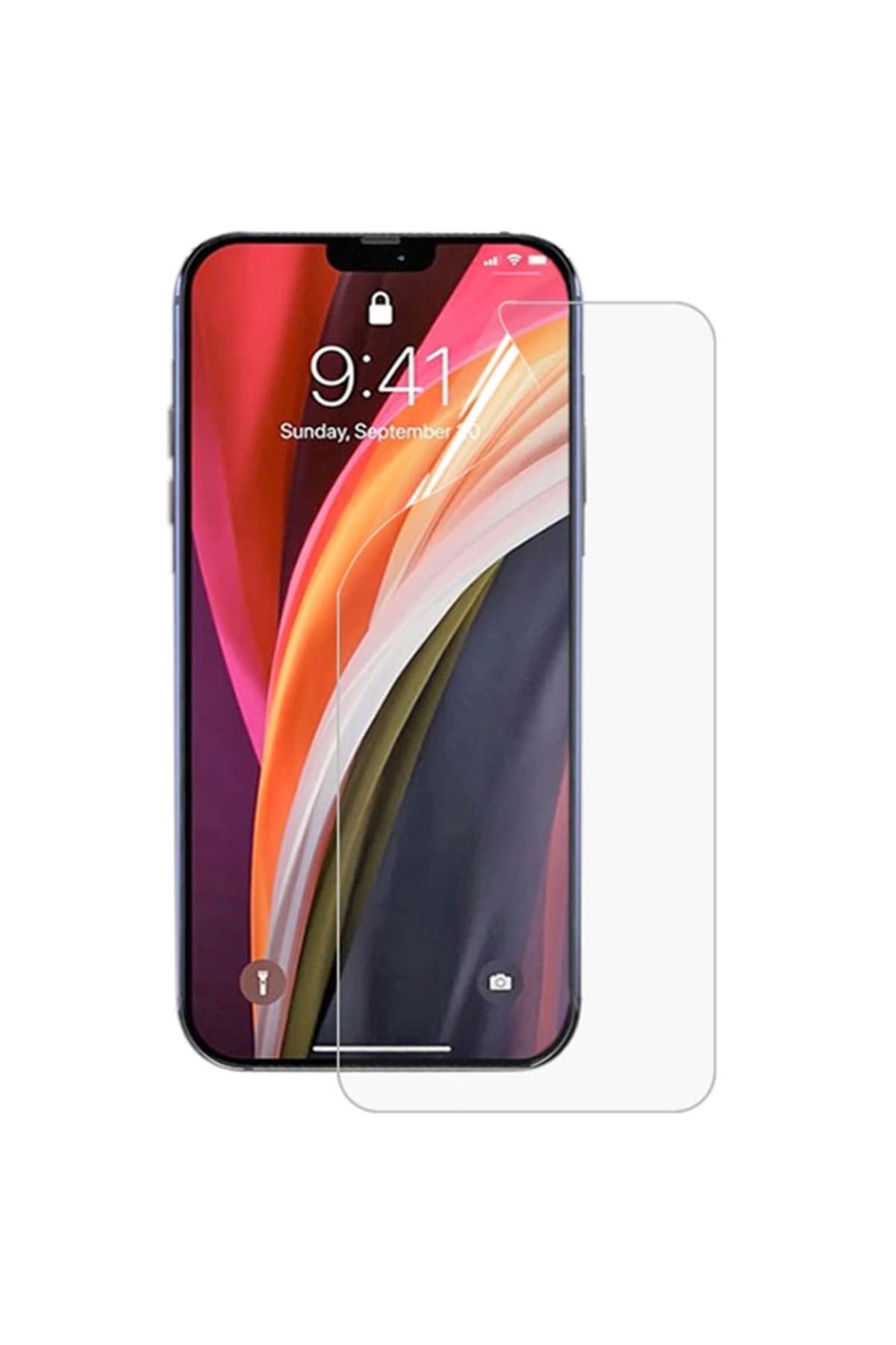 mudikonsept iPhone 12 / 12 Pro 6.1 Full Kaplama Hidrojel Film Full Ekran Koruyucu-(5775) - MDE6103-1968