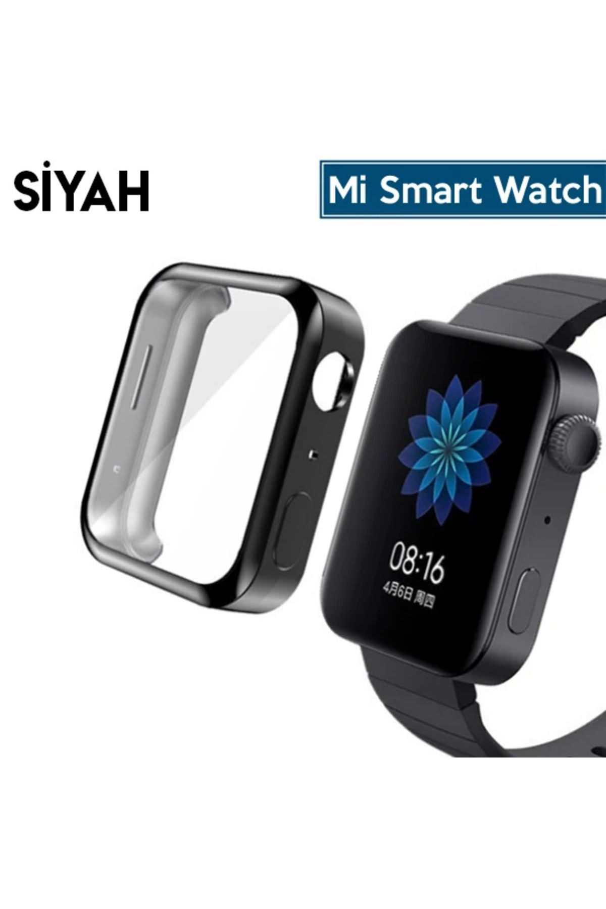 Marsilyan Xiaomi Mi Smart Watch 360 Full Koruma Ultra İnce Silikon Kılıf-(5775) - MCT8151-7241