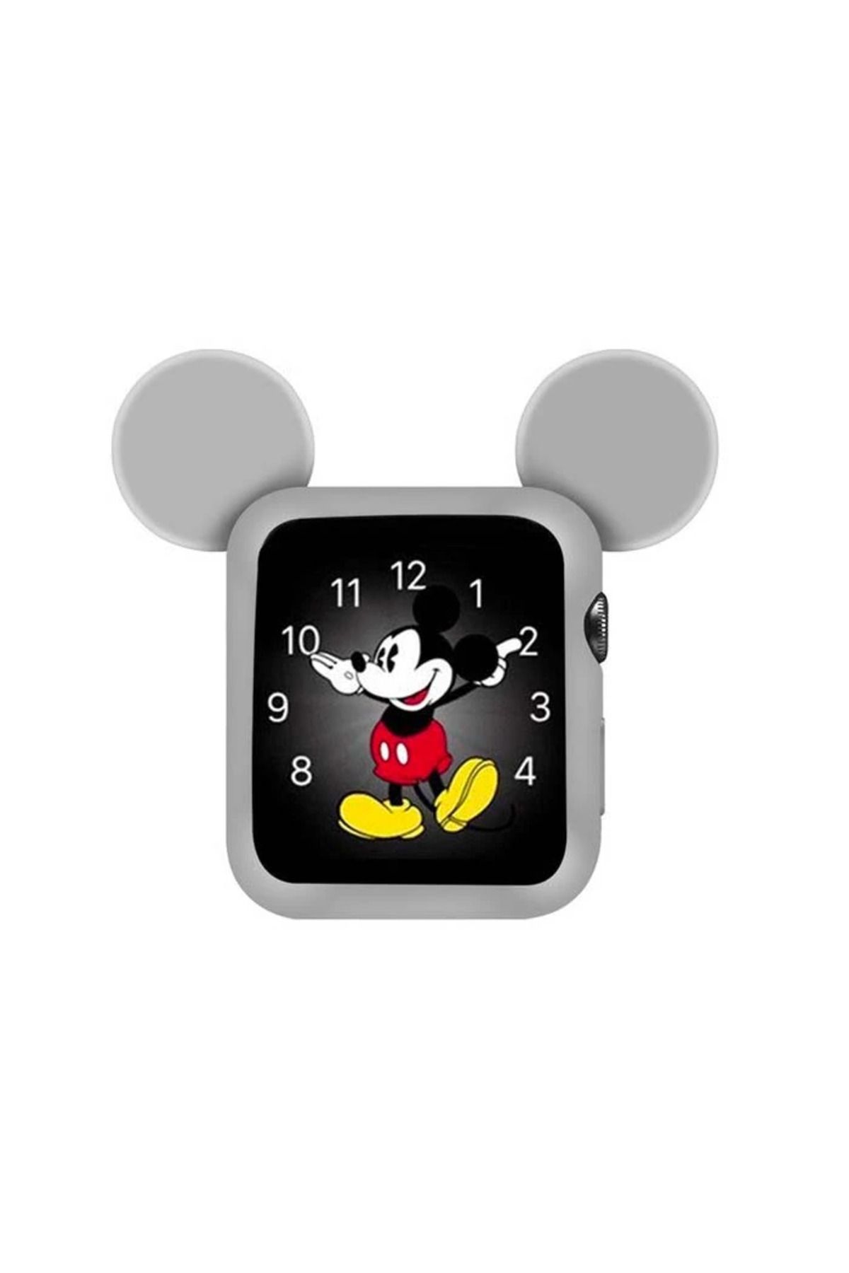 demila Ally Apple Watch 6-5-4-3-2 için 42mm Mickey Mouse Silikon Kılıf-(5775) - MLA6233-2887