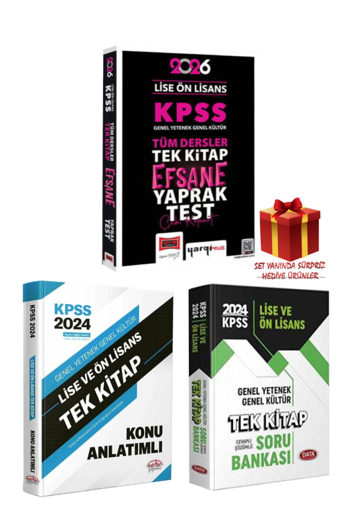 Yargı Yayınları 2026 KPSS Lise-Ön Lisans Tüm Dersler Tek Kitap Yaprak Test+Konu Anlatımlı+Soru Bankası+Hediye