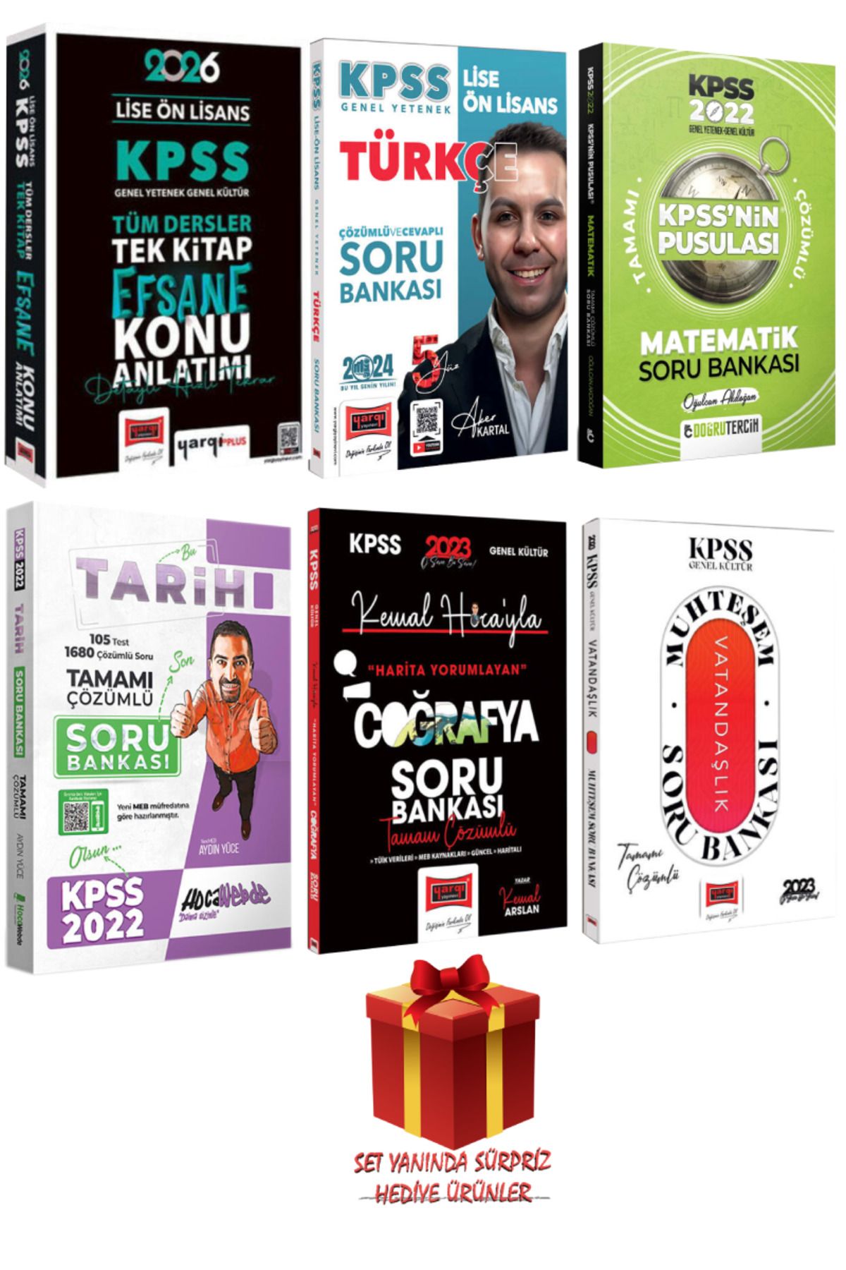 Yargı Yayınları 2026 KPSS Lise-Ön Lisans Tek Kitap Konu Anlatımı+Türkçe+Matematik+Tarih+Coğrafya+Vatandaşlık Soru B.