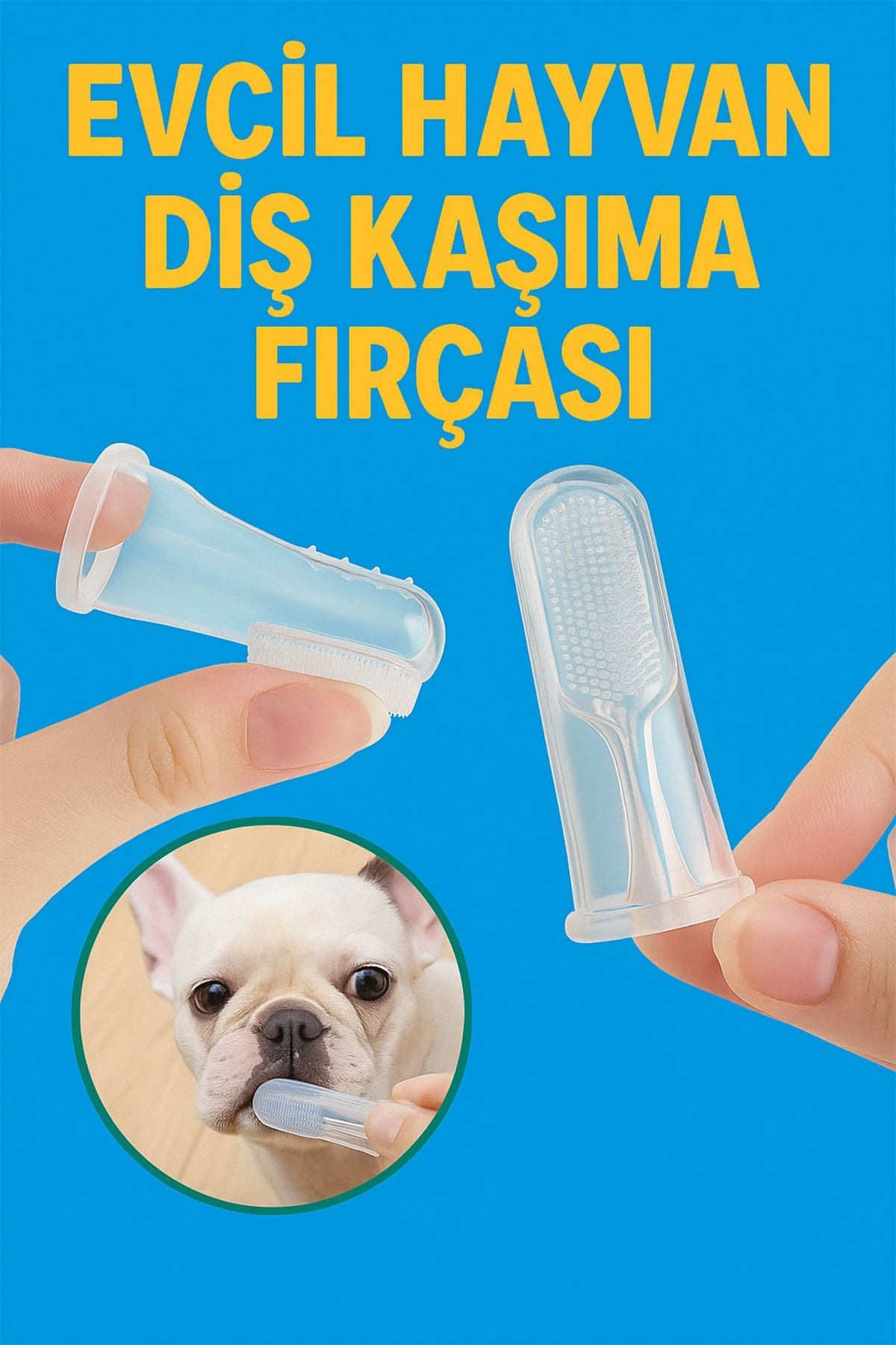 CMT 🐶EVCİL HAYVAN DİŞ KAŞIMA FIRÇASI