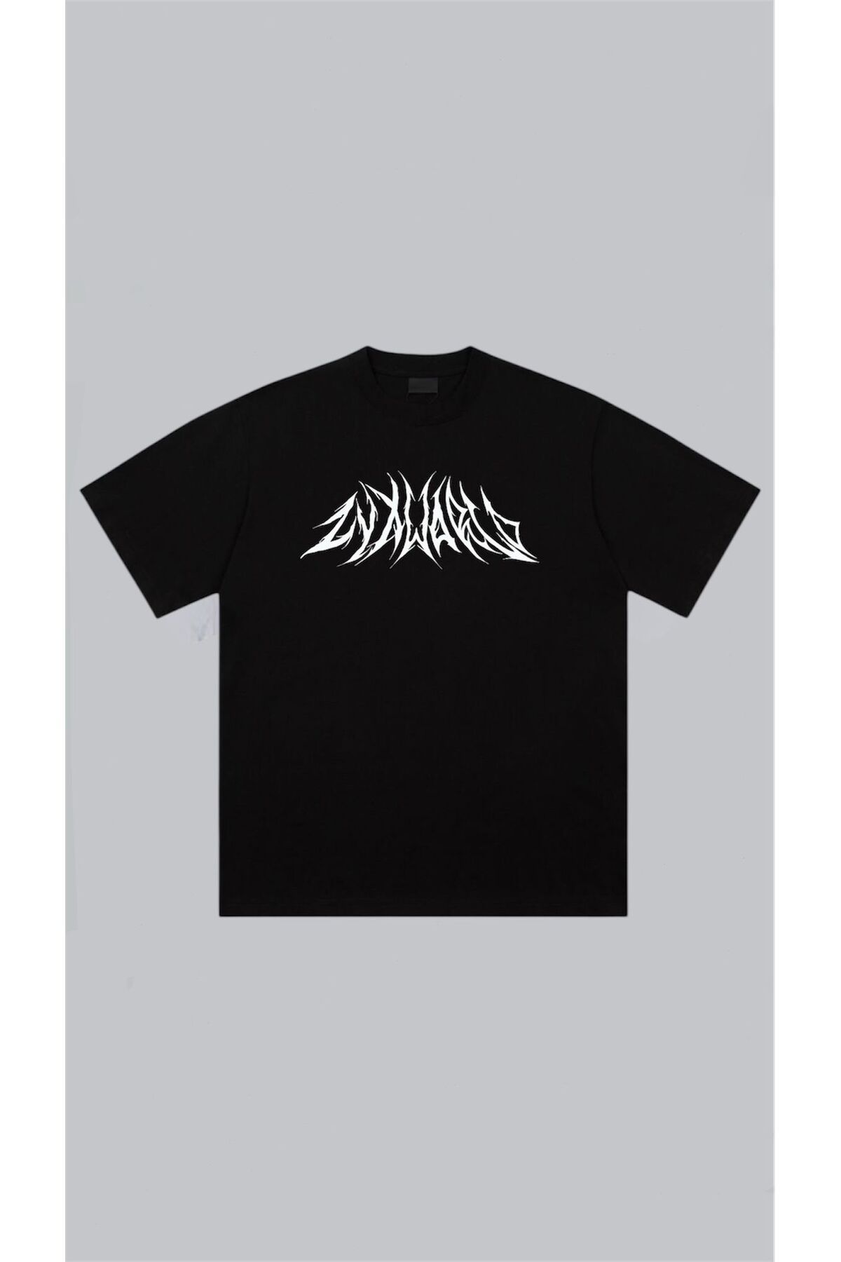 StreetSize Oversize Unisex Gothic Tshirt Siyah