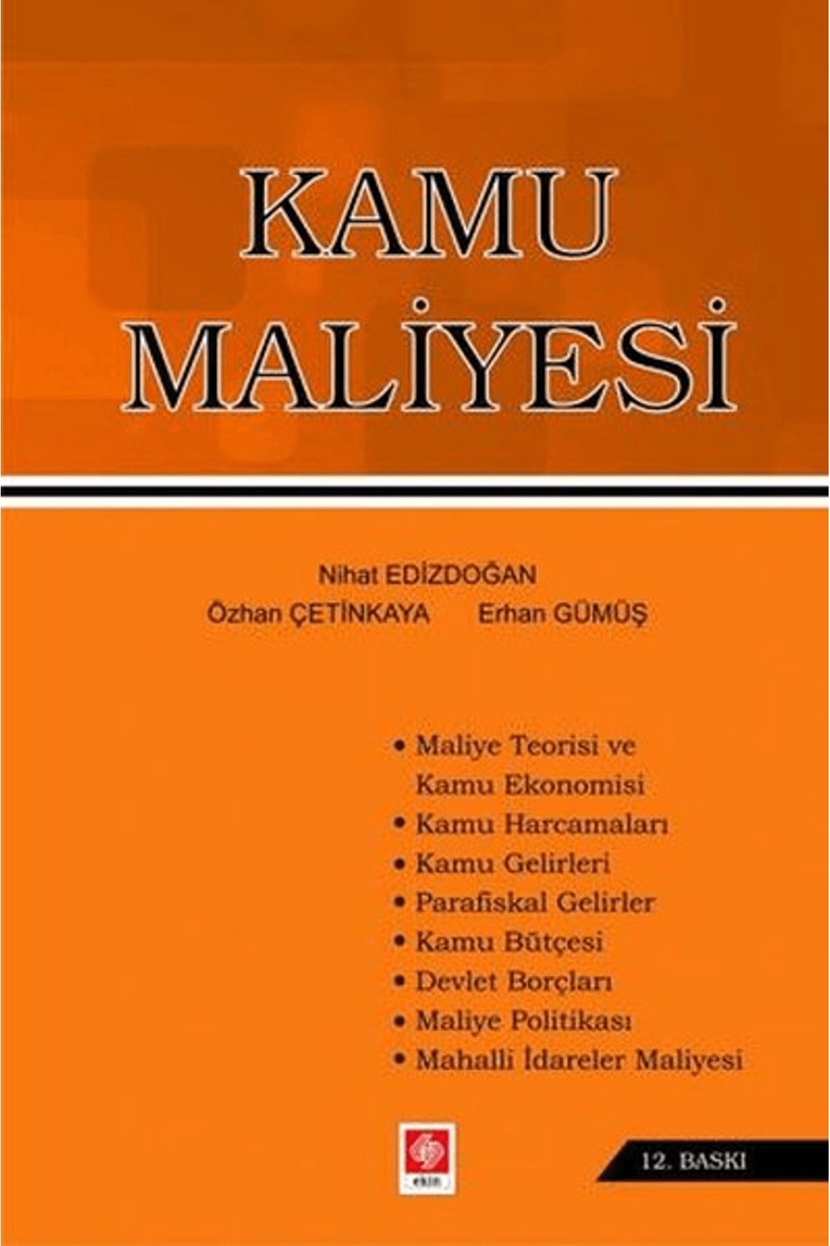 Ekin Basım Yayın Kamu Maliyesi