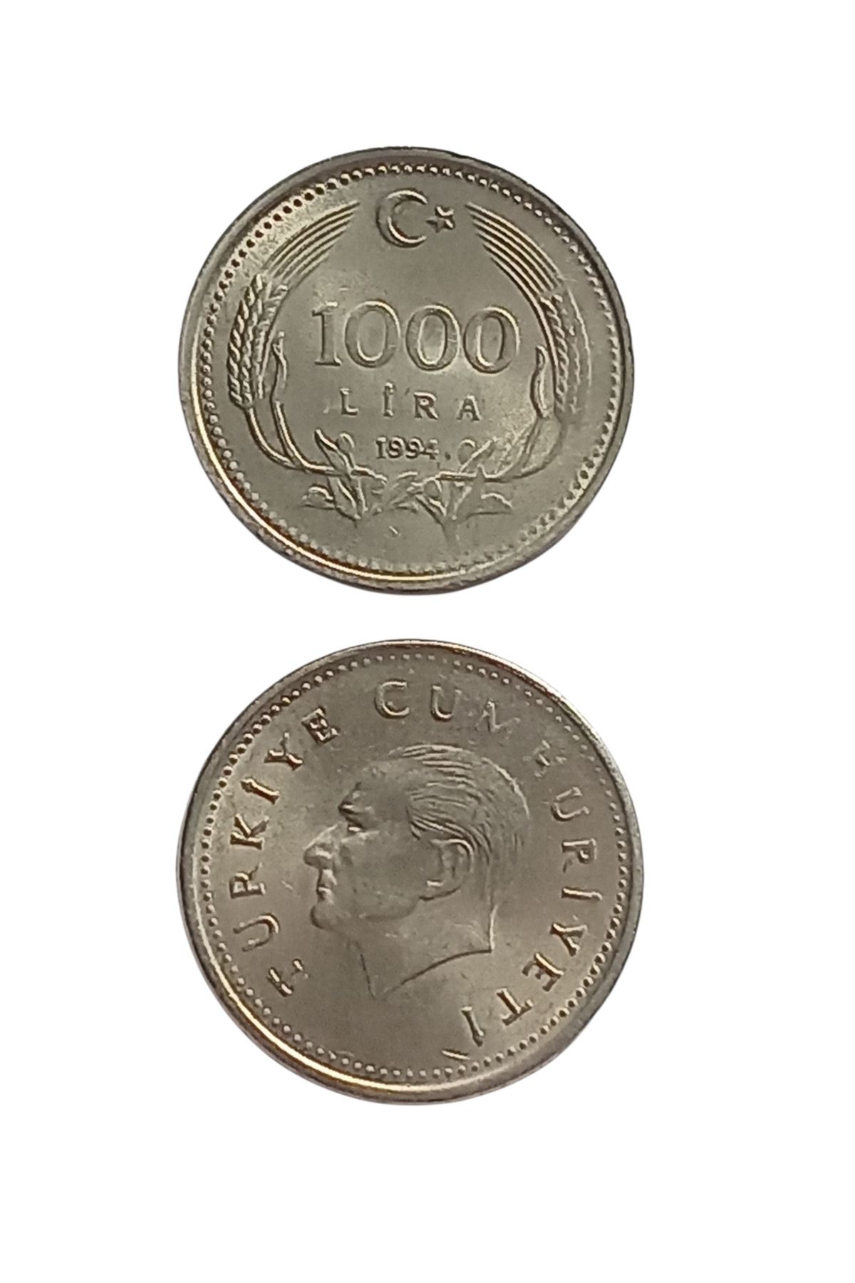 Yediotuz 1000 Türk Lirası 1994 Koleksiyon Madeni Para Koleksiyon Başlangıç Setleri Antika Darpane