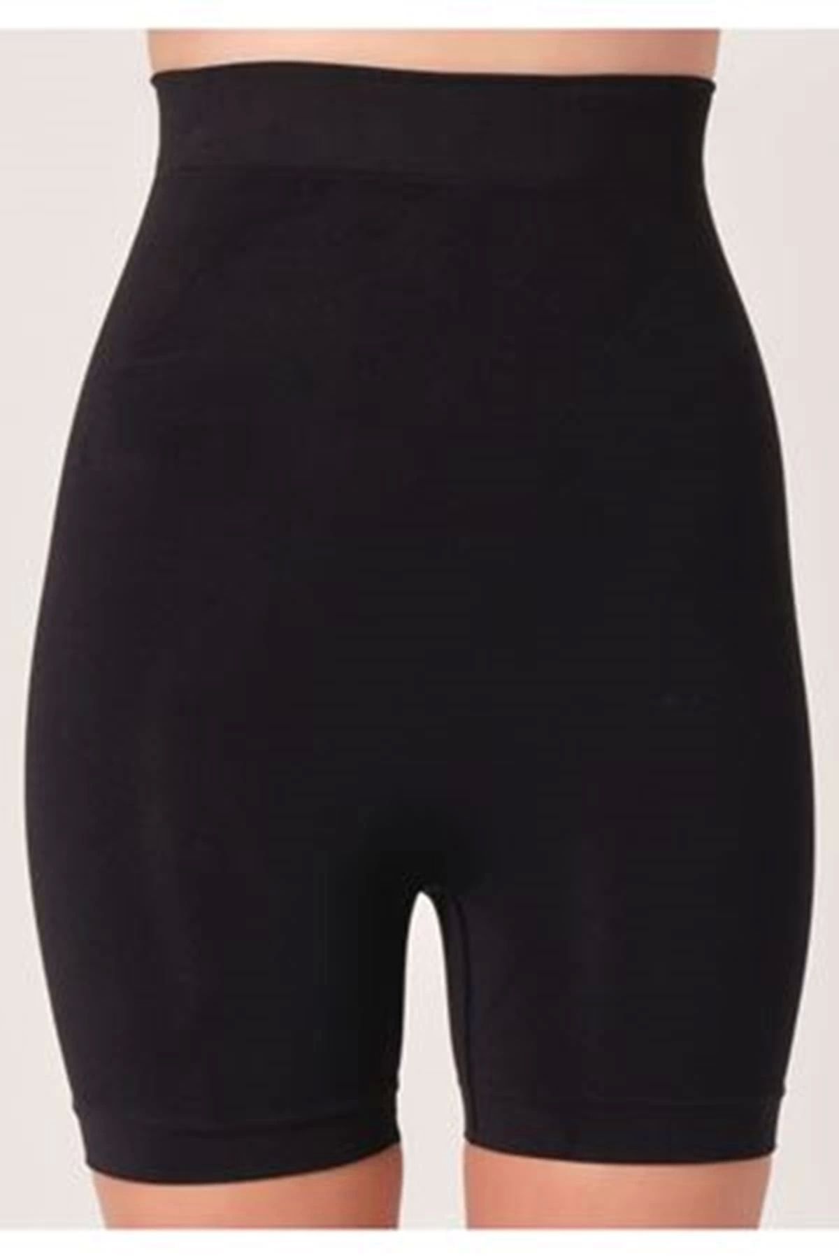 shop Siyah Kadın Kalça Kaldırıcı Dikişsiz Korse - 760