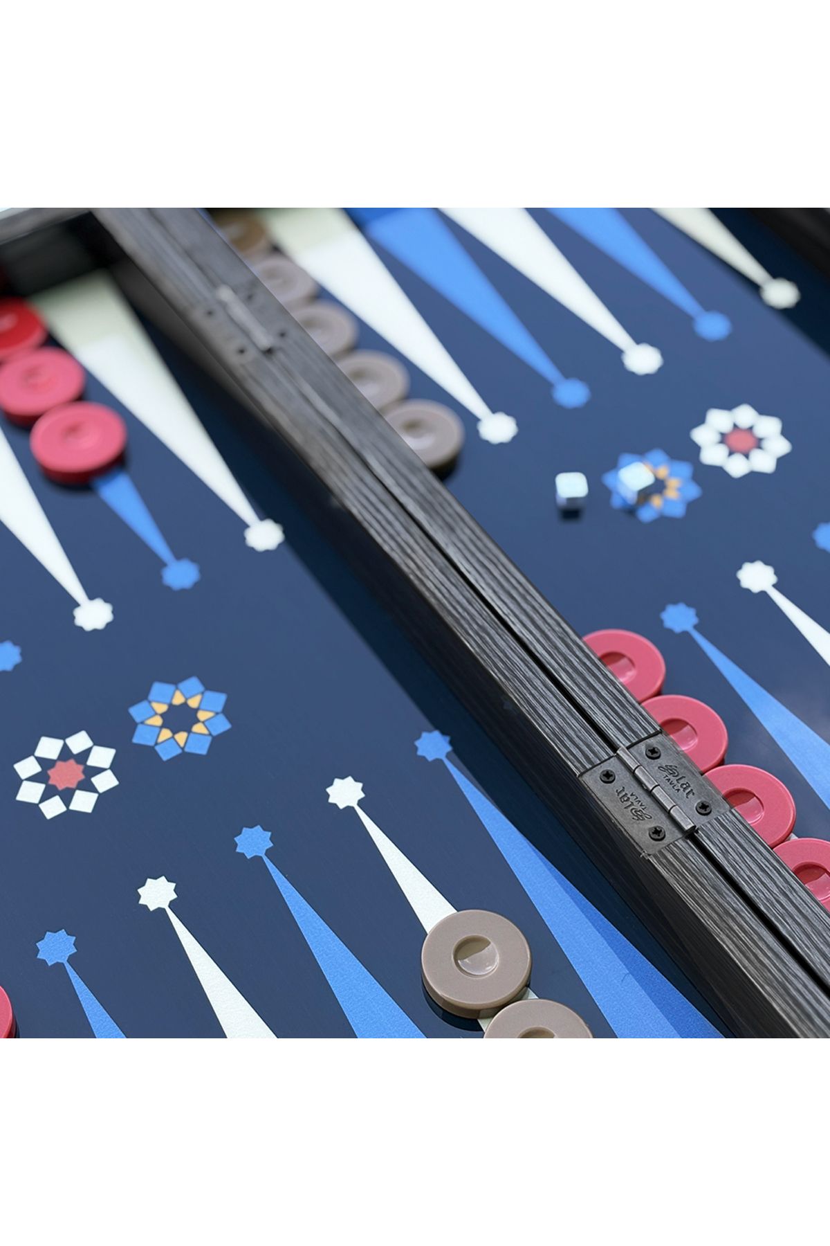 Biggdesign-Star Backgammon |   Anti-Scratch Floor, Magnetic Mdf Case, 2 Layers of Varnish Polished 8