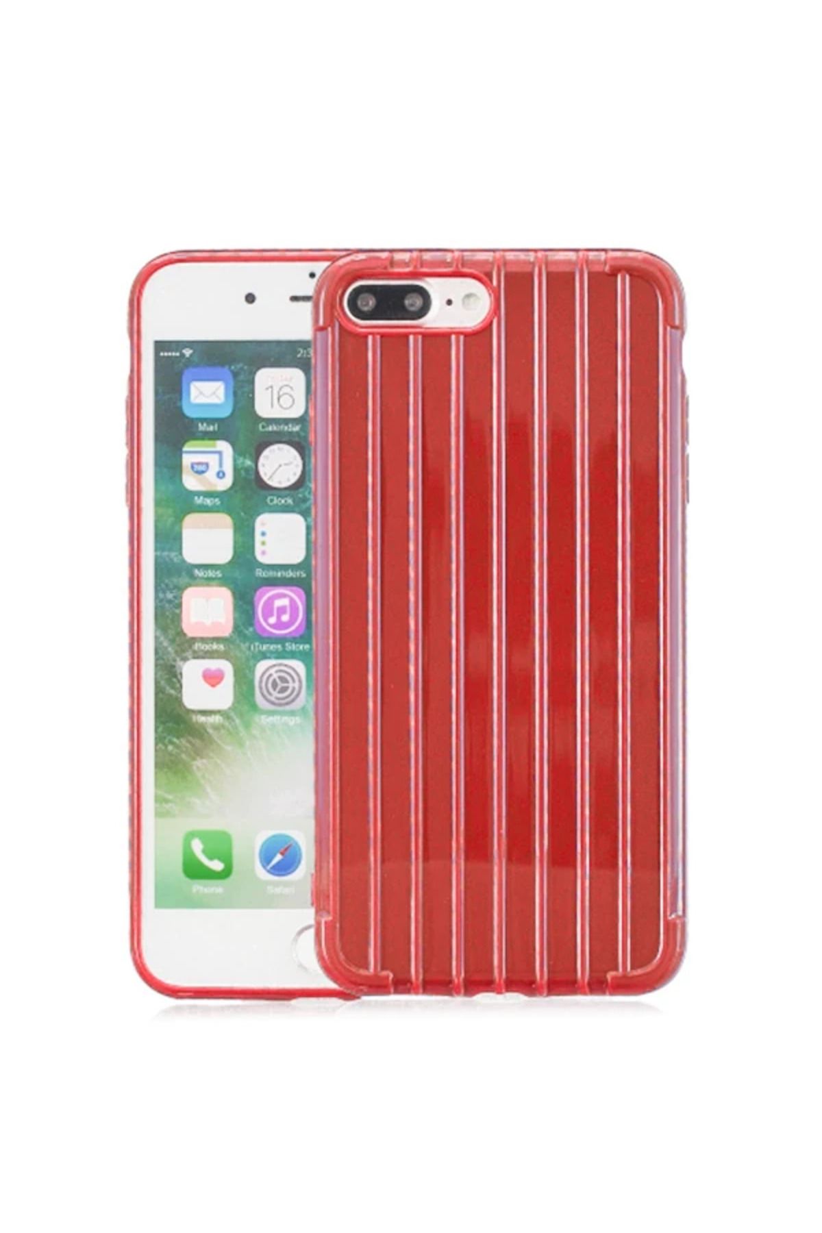 demila Ally iPhone 8 Plus 7Plus Trunk Lines ince Soft Silikon Kılıf-(5775) - MLA6782-1076