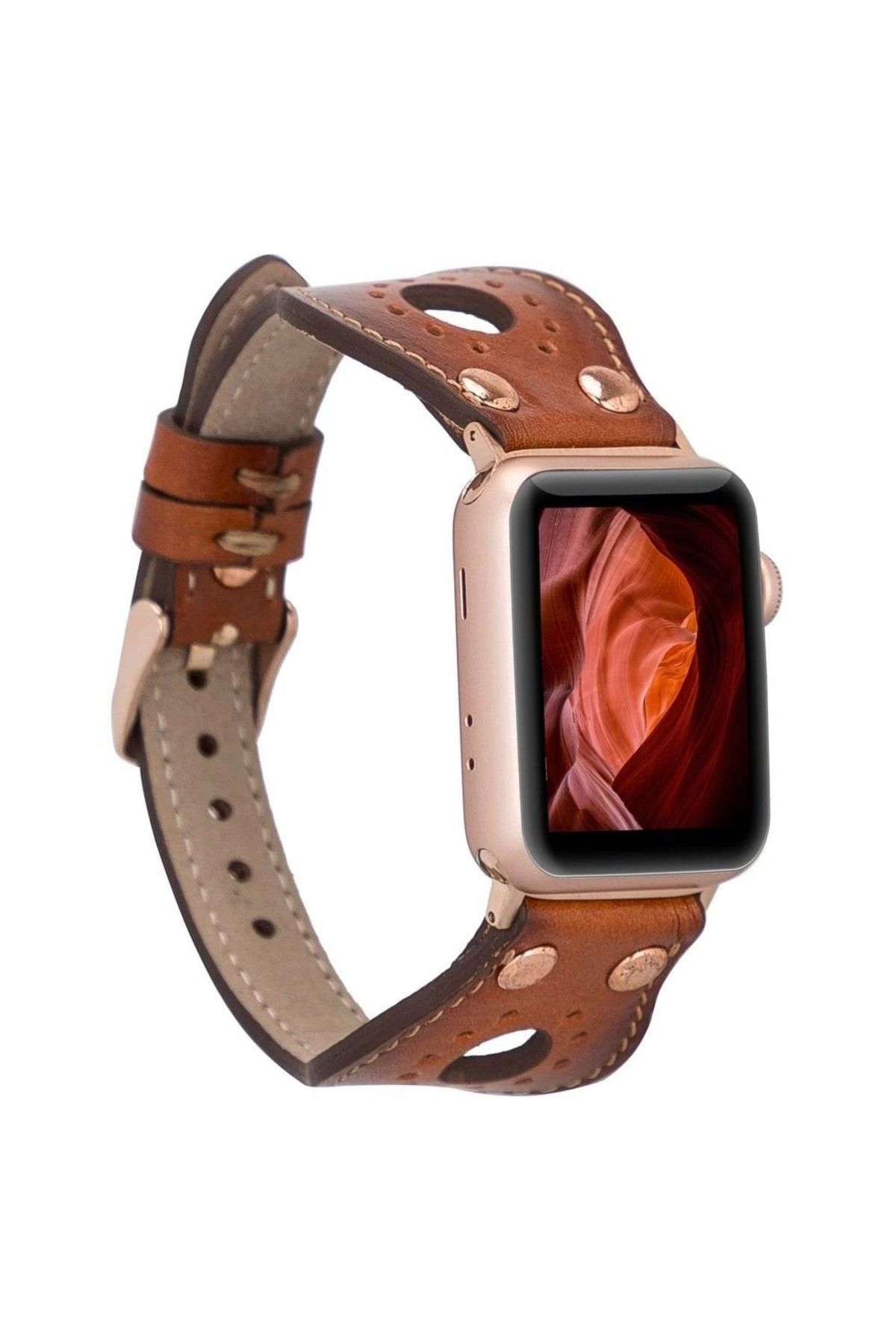 Vemora Apple Watch Uyumlu Deri Kordon Ronda 38-40-41mm RT RST2E