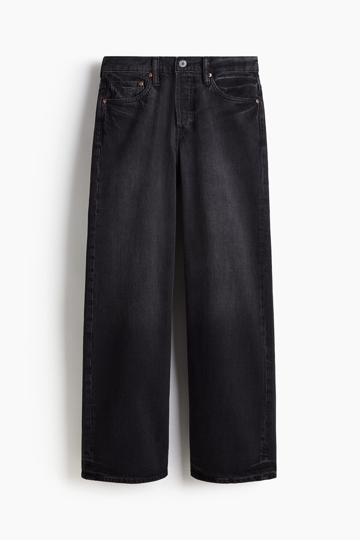 H&M  Loose Straight Jeans - Görsel 4
