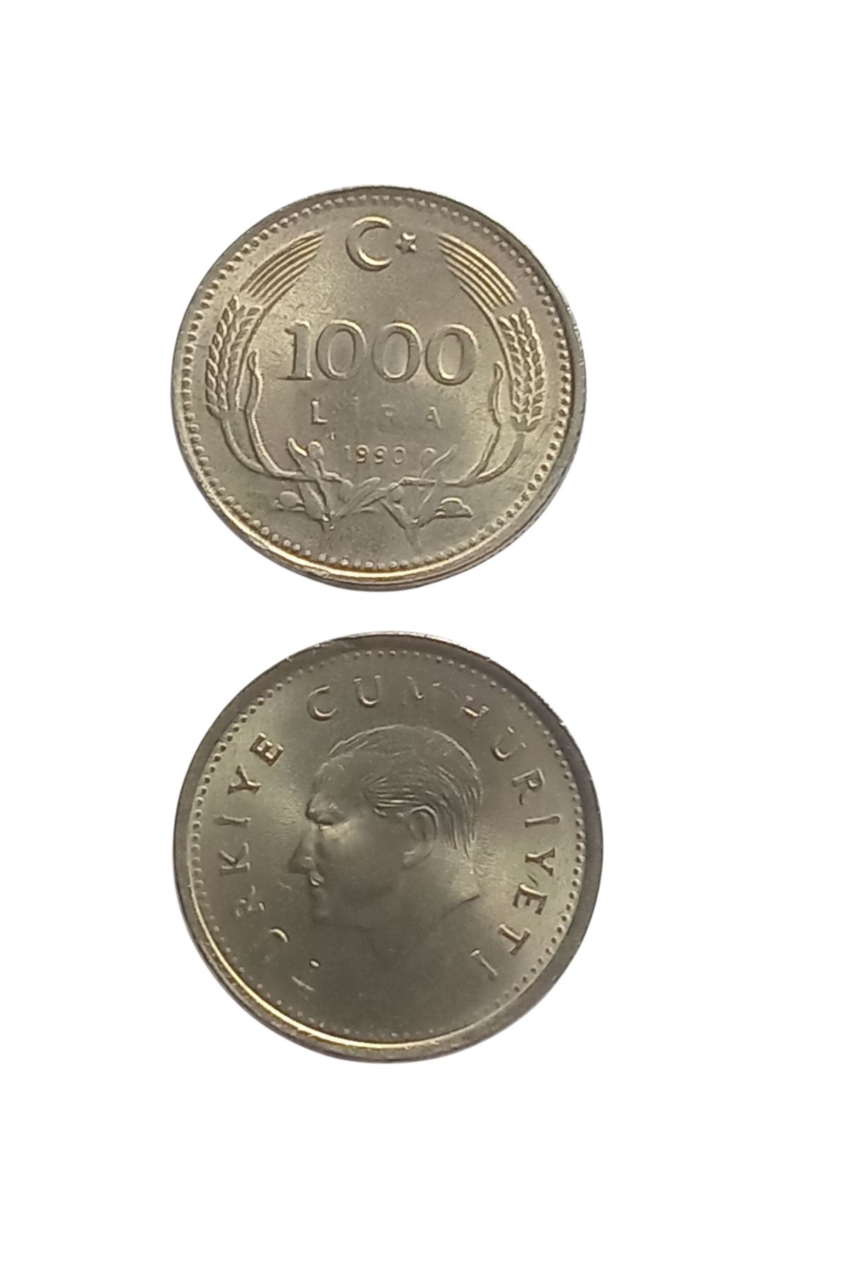 Yediotuz 1000 Türk Lirası 1990 Koleksiyon Madeni Para Koleksiyon Başlangıç Setleri Antika Darpane